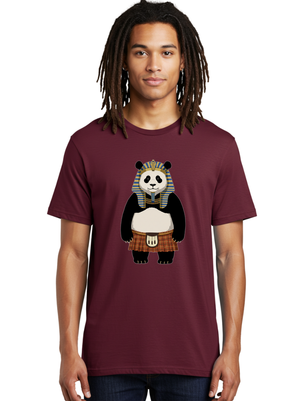 Panda-Pharaoh-7 Men'S Graphic Tee, 100% Cotton, Comfortable Casual Summer Wear, Machine Washable, Vintage Camera, Old Camera, Antique Camera, Black Camera, Classic Photography, Photography Equipment, Nostalgic Device, Film Camera, Camera Art Baf309