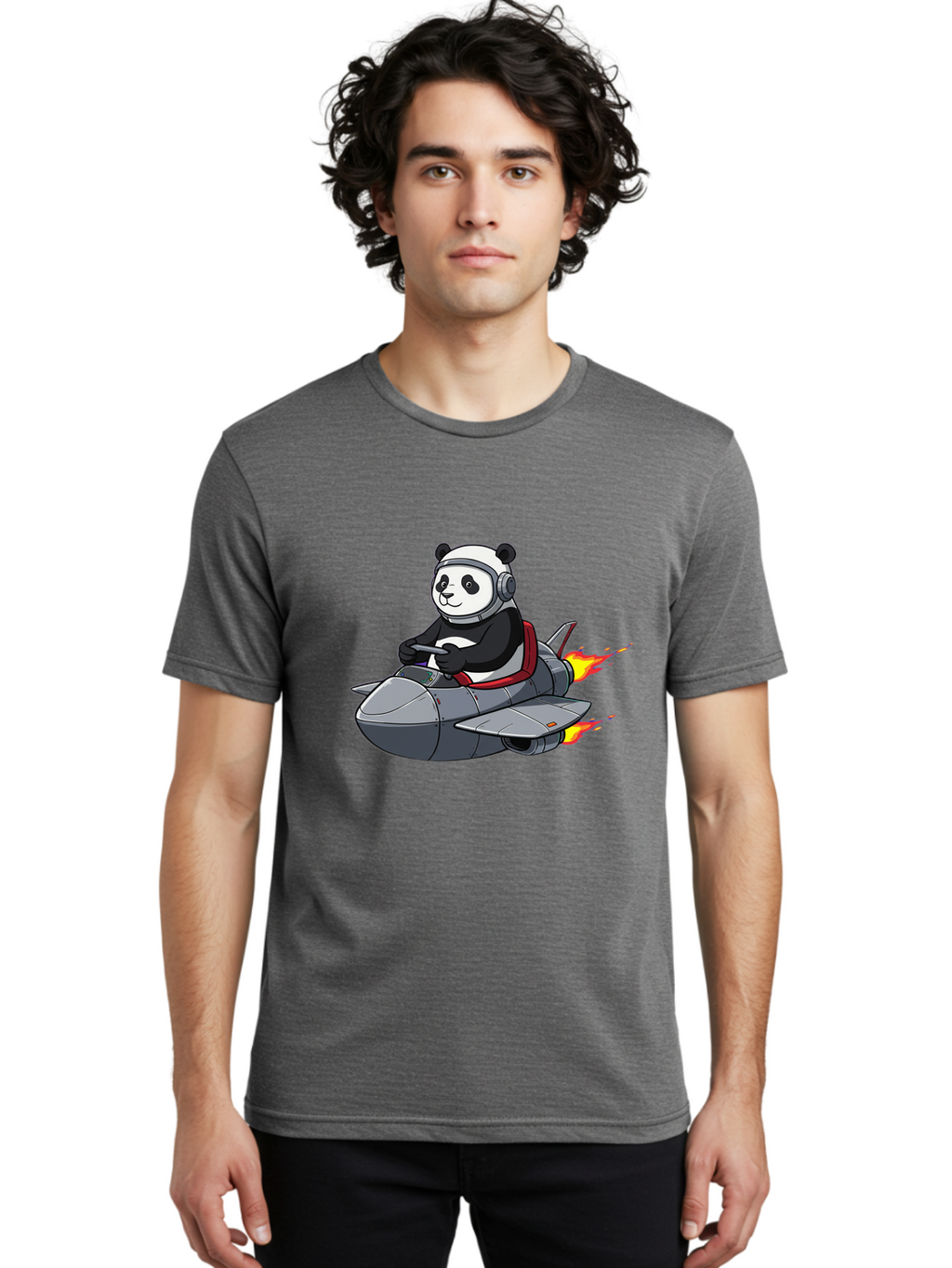 Panda-Pilot-3 Men'S Graphic Tee, 100% Cotton, Comfortable Casual Summer Wear, Machine Washable, Vintage Camera, Old Camera, Antique Camera, Black Camera, Classic Photography, Photography Equipment, Nostalgic Device, Film Camera, Camera Art Baf314