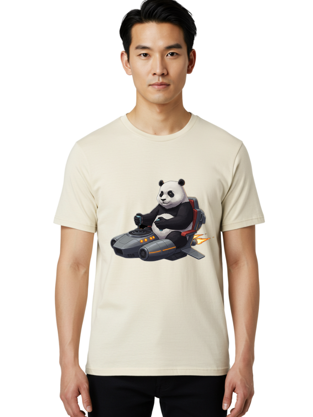 Panda-Pilot Men'S Graphic Tee, 100% Cotton, Comfortable Casual Summer Wear, Machine Washable, Vintage Camera, Old Camera, Antique Camera, Black Camera, Classic Photography, Photography Equipment, Nostalgic Device, Film Camera, Camera Art Baf315