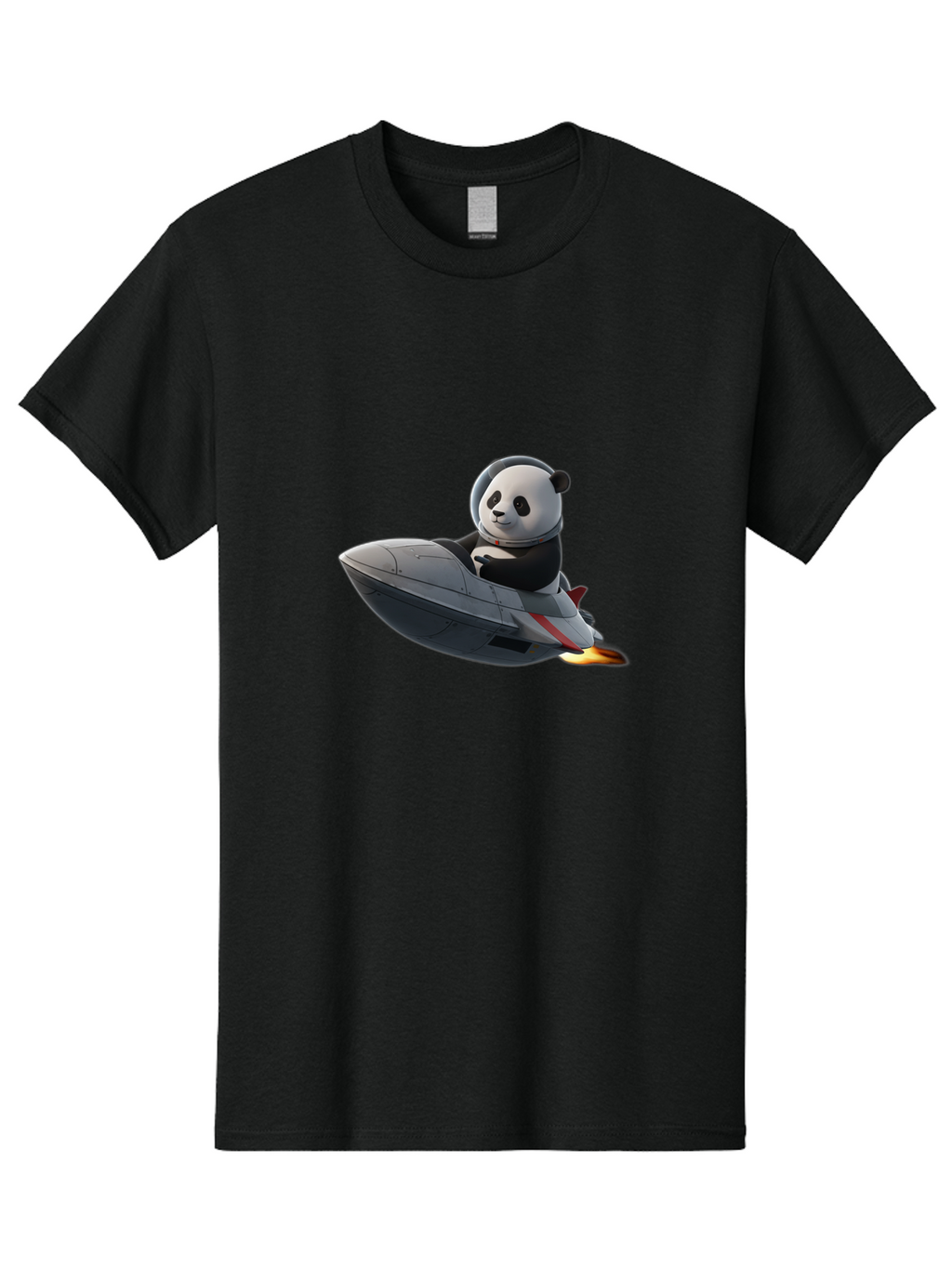 Panda-Riding-Spaceship-1 Men'S Graphic Tee, 100% Cotton, Comfortable Casual Summer Wear, Machine Washable, Vintage Camera, Old Camera, Antique Camera, Black Camera, Classic Photography, Photography Equipment, Nostalgic Device, Film Camera, Baf319