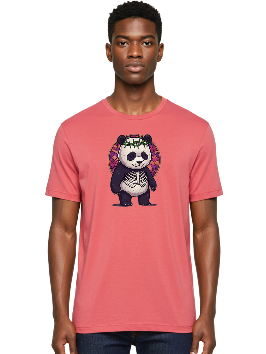 Panda-Skeleton-Jesus Men'S Graphic Tee, 100% Cotton, Comfortable Casual Summer Wear, Machine Washable, Vintage Camera, Old Camera, Antique Camera, Black Camera, Classic Photography, Photography Equipment, Nostalgic Device, Film Camera, Baf322