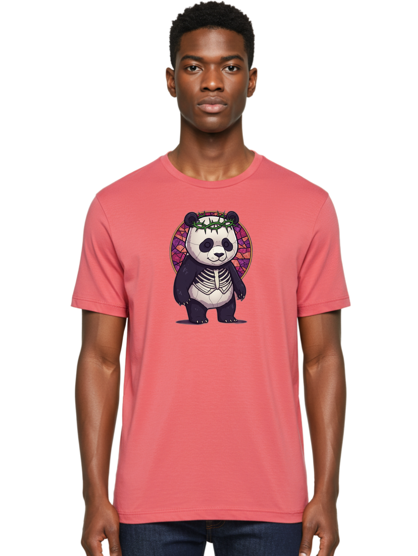 Panda-Skeleton-Jesus Men'S Graphic Tee, 100% Cotton, Comfortable Casual Summer Wear, Machine Washable, Vintage Camera, Old Camera, Antique Camera, Black Camera, Classic Photography, Photography Equipment, Nostalgic Device, Film Camera, Baf322
