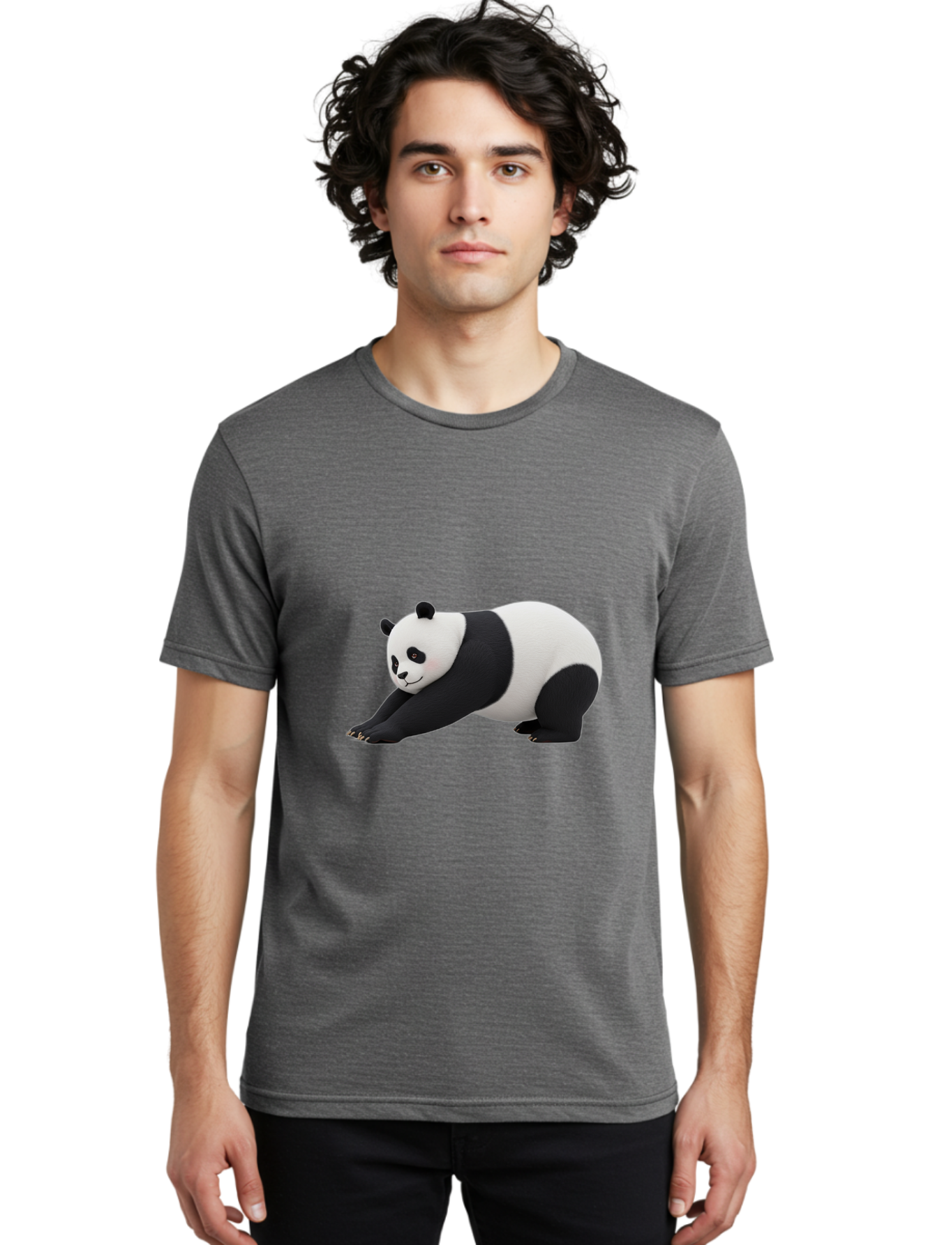 Panda-Stretching Men'S Graphic Tee, 100% Cotton, Comfortable Casual Summer Wear, Machine Washable, Vintage Camera, Old Camera, Antique Camera, Black Camera, Classic Photography, Photography Equipment, Nostalgic Device, Film Camera, Camera Art Baf323