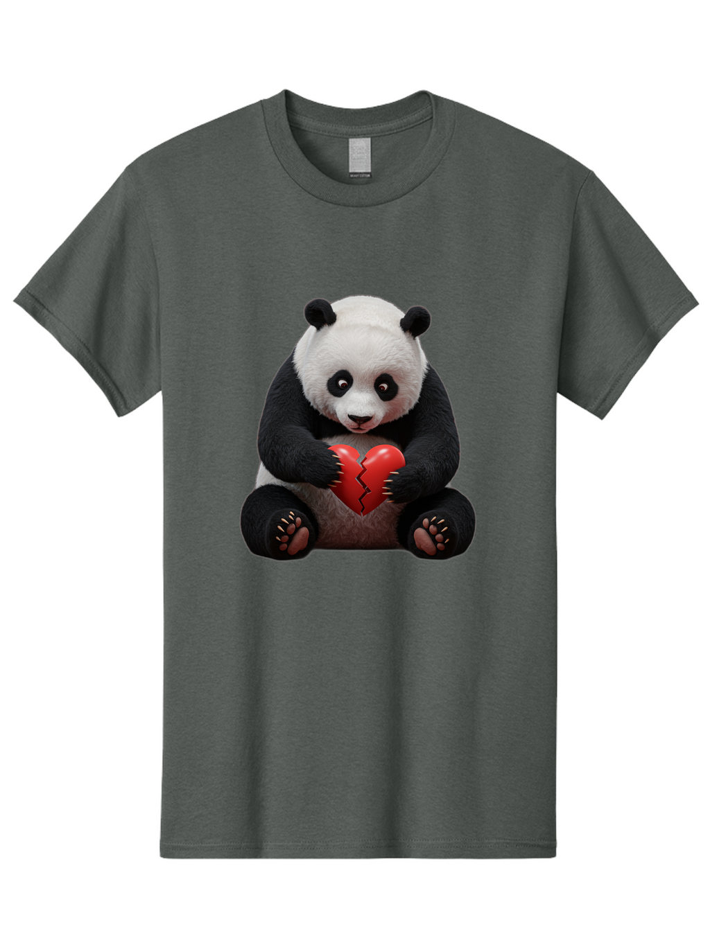 Panda-With-Broken-Heart-1 Men'S Graphic Tee, 100% Cotton, Comfortable Casual Summer Wear, Machine Washable, Vintage Camera, Old Camera, Antique Camera, Black Camera, Classic Photography, Photography Equipment, Nostalgic Device, Film Camera, Baf326