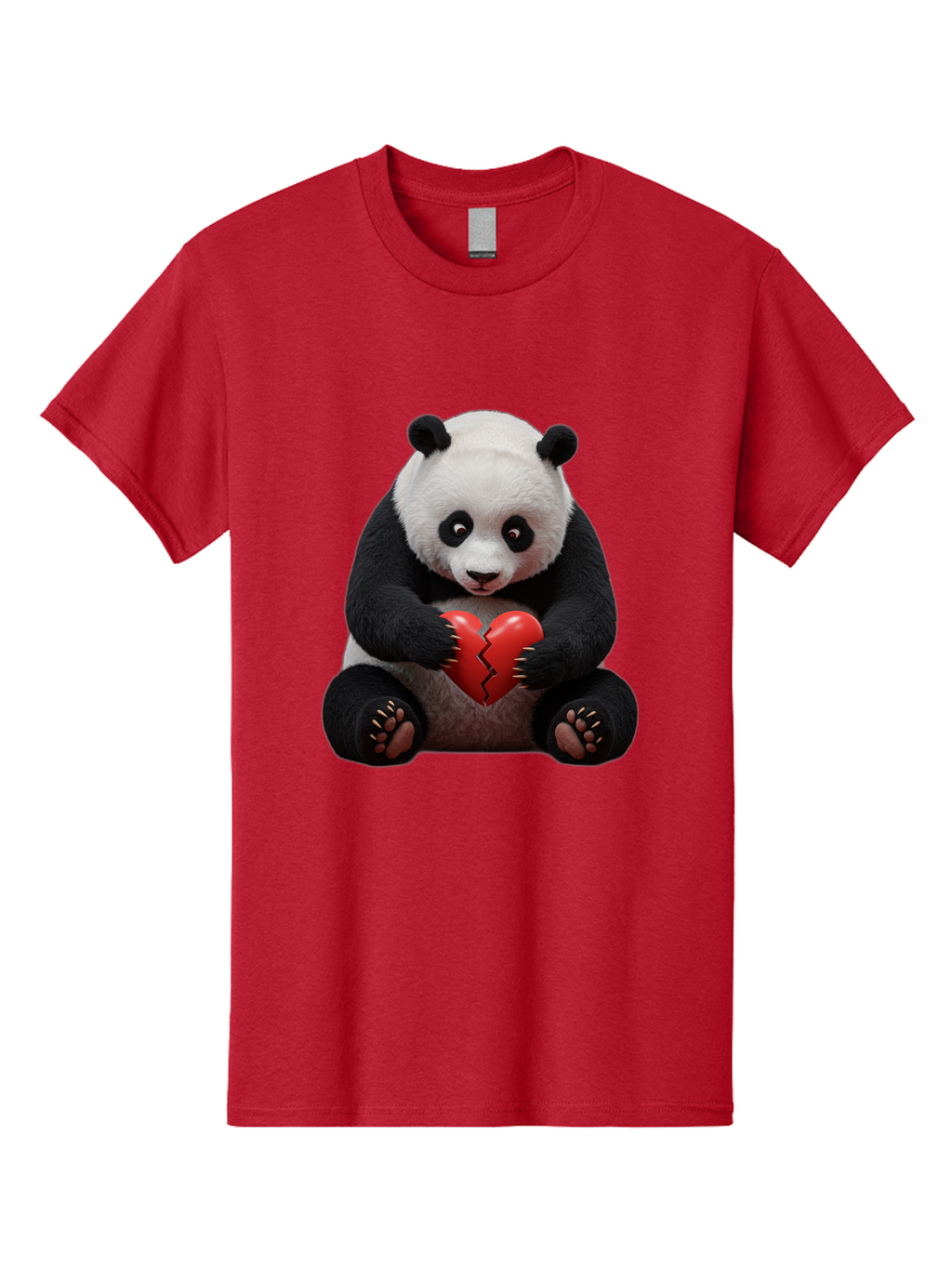 Panda-With-Broken-Heart-1 Men'S Graphic Tee, 100% Cotton, Comfortable Casual Summer Wear, Machine Washable, Vintage Camera, Old Camera, Antique Camera, Black Camera, Classic Photography, Photography Equipment, Nostalgic Device, Film Camera, Baf326
