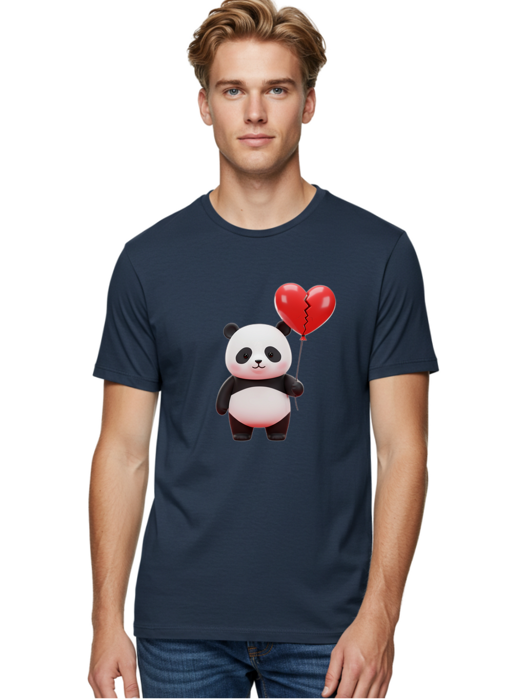 Panda-With-Broken-Heart-Balloon Men'S Graphic Tee, 100% Cotton, Comfortable Casual Summer Wear, Machine Washable, Vintage Camera, Old Camera, Antique Camera, Black Camera, Classic Photography, Photography Equipment, Nostalgic Device, Baf328