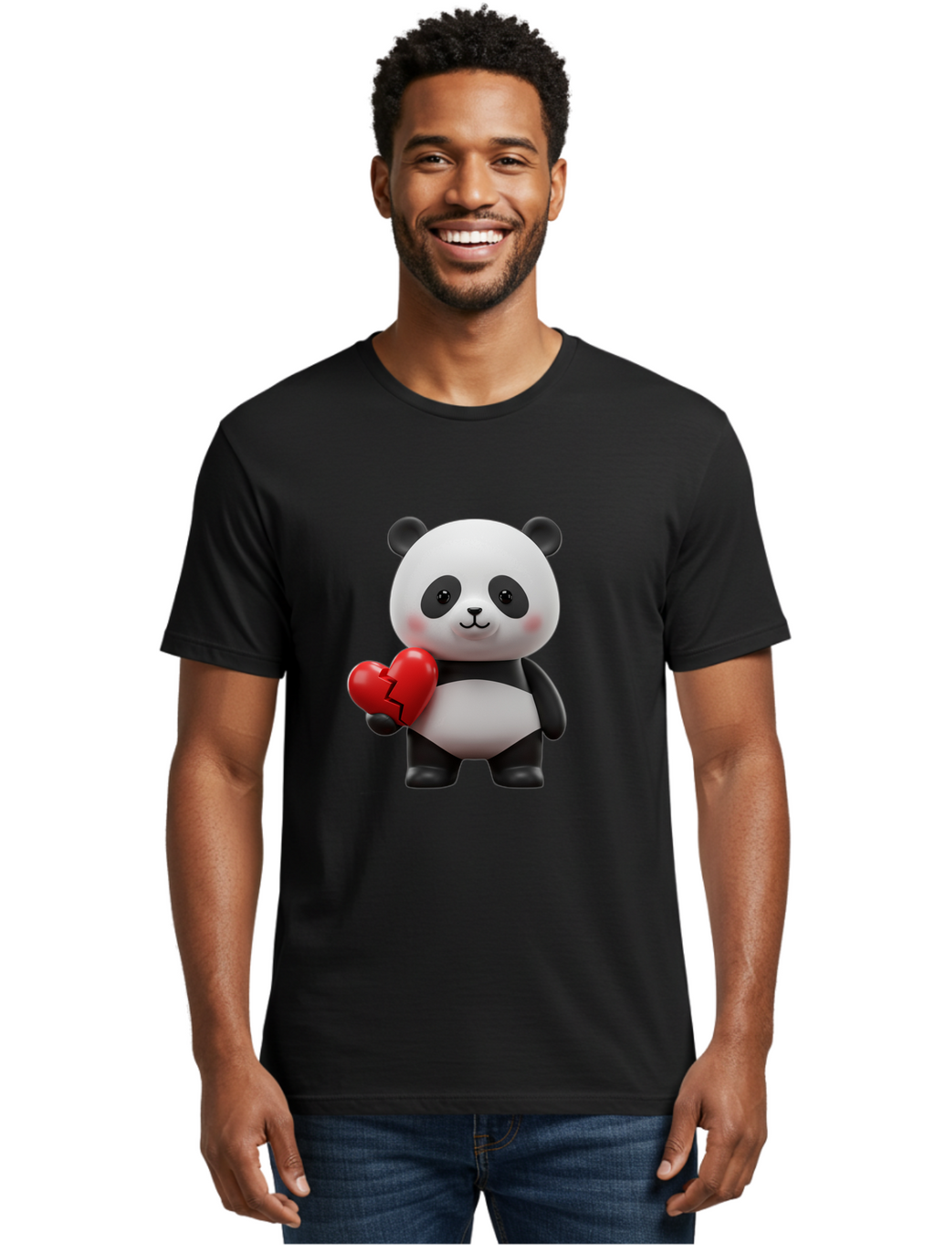 Panda-With-Broken-Heart Men'S Graphic Tee, 100% Cotton, Comfortable Casual Summer Wear, Machine Washable, Vintage Camera, Old Camera, Antique Camera, Black Camera, Classic Photography, Photography Equipment, Nostalgic Device, Film Camera, Baf329