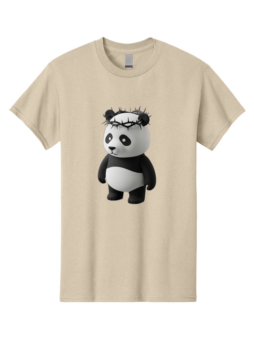 Panda-With-Crown-Of-Thorns-3 Men'S Graphic Tee, 100% Cotton, Comfortable Casual Summer Wear, Machine Washable, Vintage Camera, Old Camera, Antique Camera, Black Camera, Classic Photography, Photography Equipment, Nostalgic Device, Film Camera, Baf333