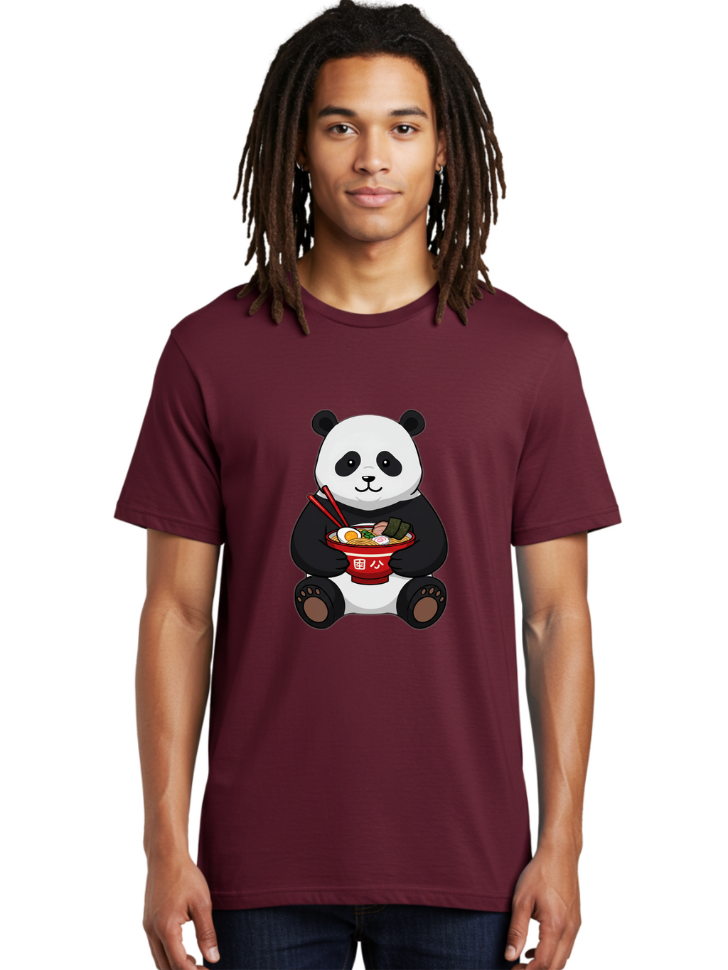 Panda-With-Ramen-1 Men'S Graphic Tee, 100% Cotton, Comfortable Casual Summer Wear, Machine Washable, Vintage Camera, Old Camera, Antique Camera, Black Camera, Classic Photography, Photography Equipment, Nostalgic Device, Film Camera, Baf336