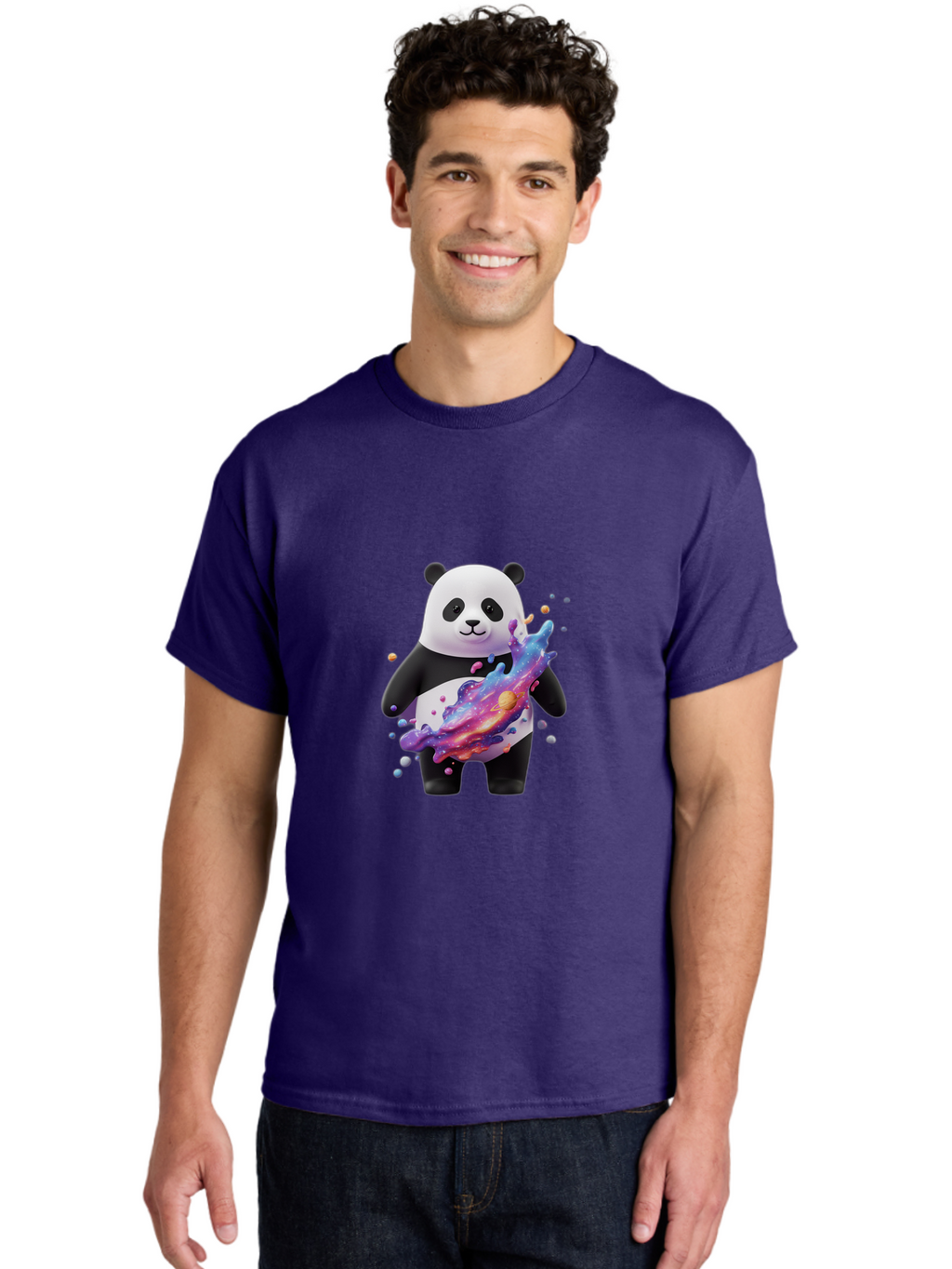 Panda Men'S Graphic Tee, 100% Cotton, Comfortable Casual Summer Wear, Machine Washable, Vintage Camera, Old Camera, Antique Camera, Black Camera, Classic Photography, Photography Equipment, Nostalgic Device, Film Camera, Camera Art Baf342