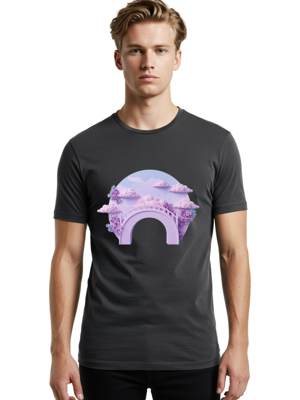 Pastel-Bridge Men'S Graphic Tee, 100% Cotton, Comfortable Casual Summer Wear, Machine Washable, Vintage Camera, Old Camera, Antique Camera, Black Camera, Classic Photography, Photography Equipment, Nostalgic Device, Film Camera, Camera Art Baf343