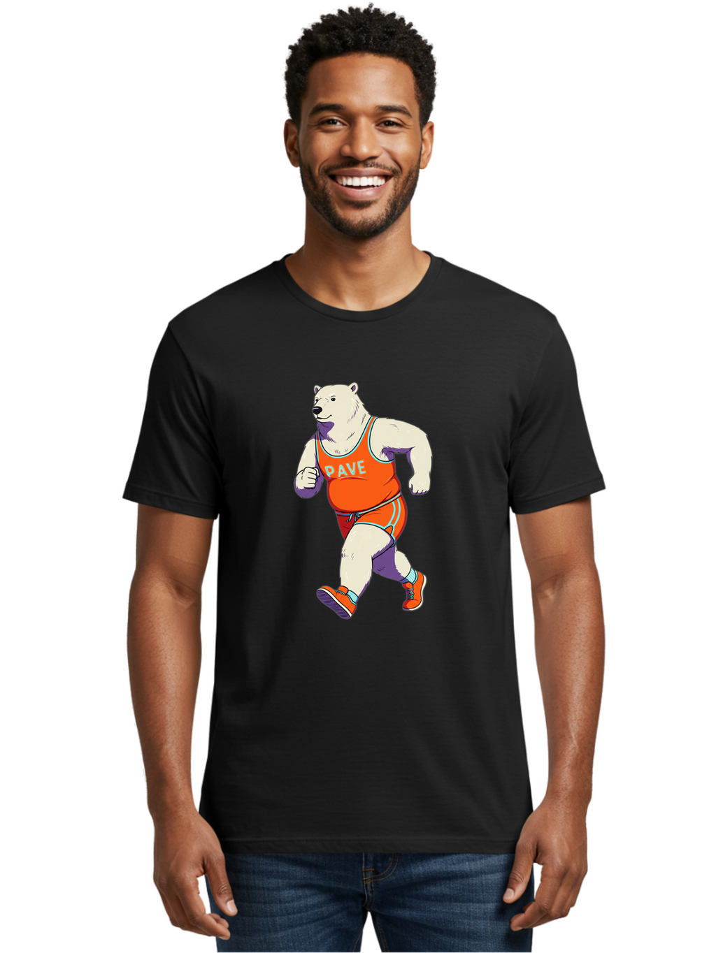 Pave-Polar-Bear Men'S Graphic Tee, 100% Cotton, Comfortable Casual Summer Wear, Machine Washable, Vintage Camera, Old Camera, Antique Camera, Black Camera, Classic Photography, Photography Equipment, Nostalgic Device, Film Camera, Camera Art Baf344