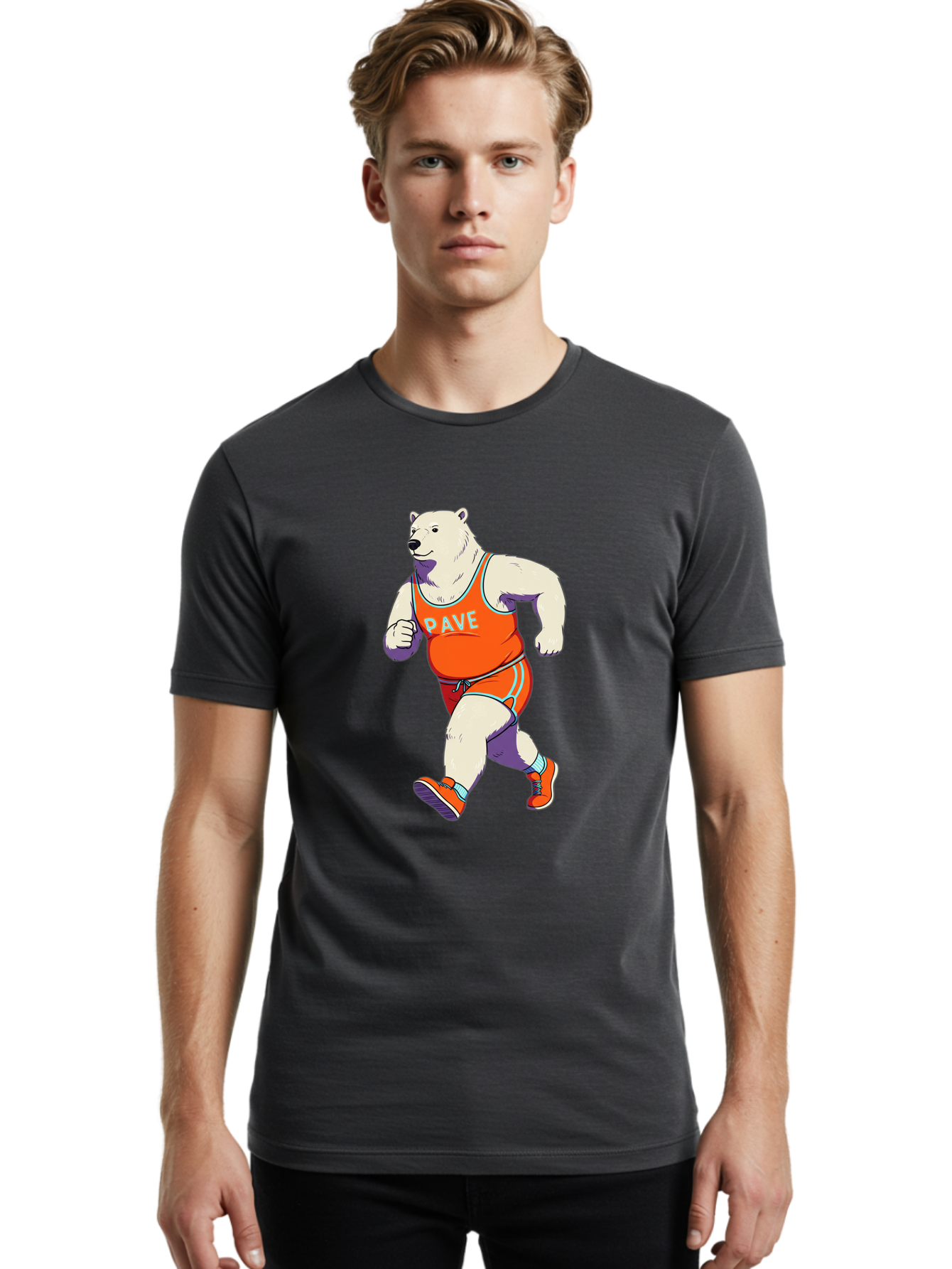 Pave-Polar-Bear Men'S Graphic Tee, 100% Cotton, Comfortable Casual Summer Wear, Machine Washable, Vintage Camera, Old Camera, Antique Camera, Black Camera, Classic Photography, Photography Equipment, Nostalgic Device, Film Camera, Camera Art Baf344