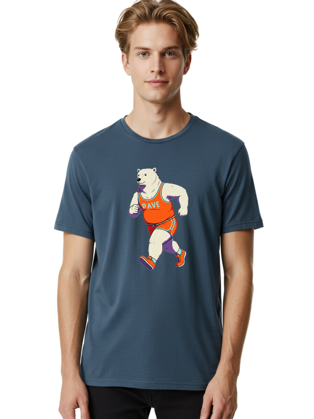 Pave-Polar-Bear Men'S Graphic Tee, 100% Cotton, Comfortable Casual Summer Wear, Machine Washable, Vintage Camera, Old Camera, Antique Camera, Black Camera, Classic Photography, Photography Equipment, Nostalgic Device, Film Camera, Camera Art Baf344