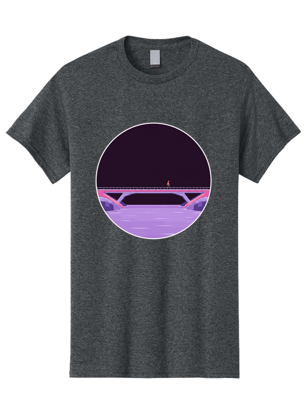 Person-On-Bridge Men'S Graphic Tee, 100% Cotton, Comfortable Casual Summer Wear, Machine Washable, Vintage Camera, Old Camera, Antique Camera, Black Camera, Classic Photography, Photography Equipment, Nostalgic Device, Film Camera, Camera Art Baf345