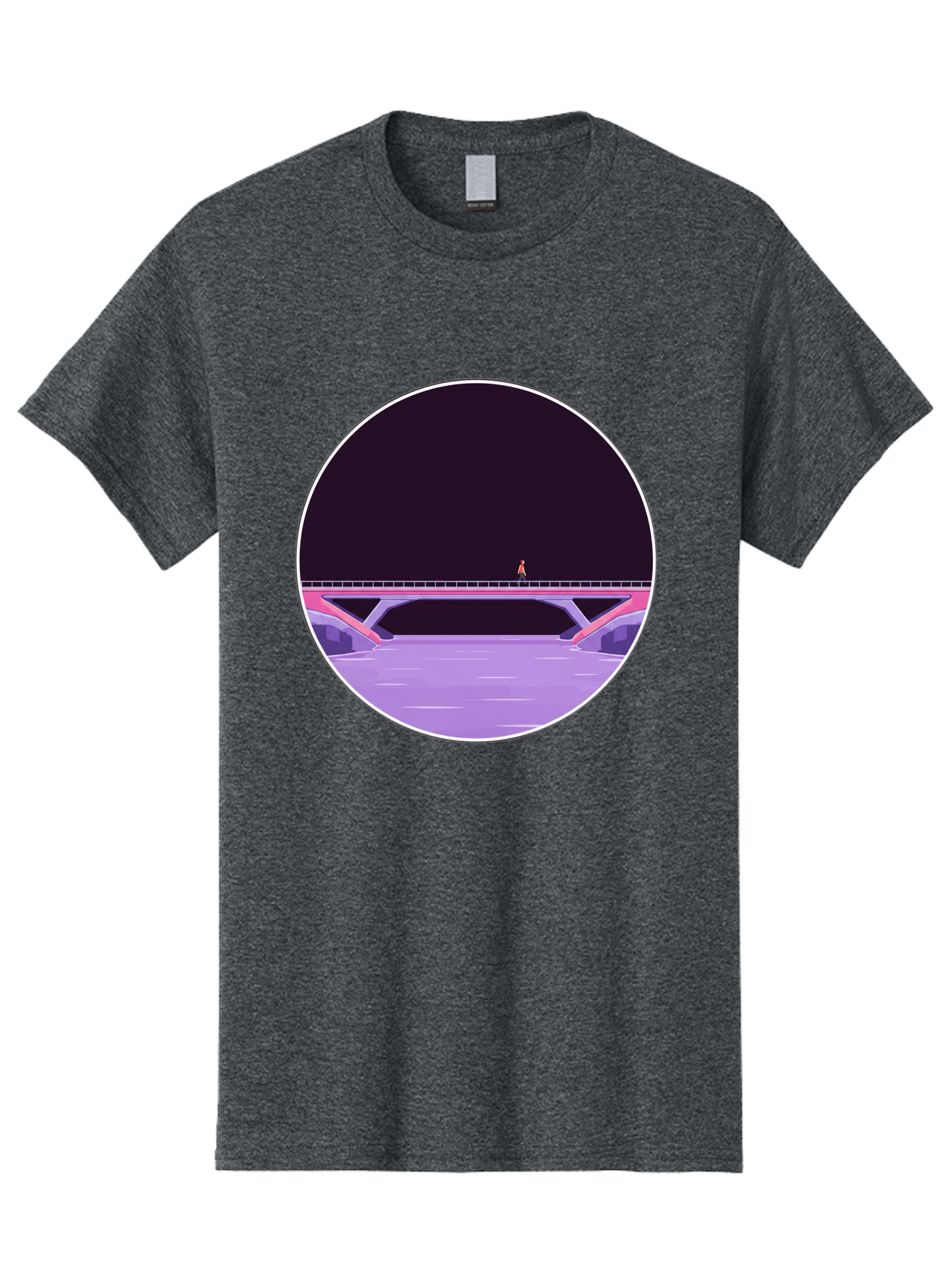 Person-On-Bridge Men'S Graphic Tee, 100% Cotton, Comfortable Casual Summer Wear, Machine Washable, Vintage Camera, Old Camera, Antique Camera, Black Camera, Classic Photography, Photography Equipment, Nostalgic Device, Film Camera, Camera Art Baf345