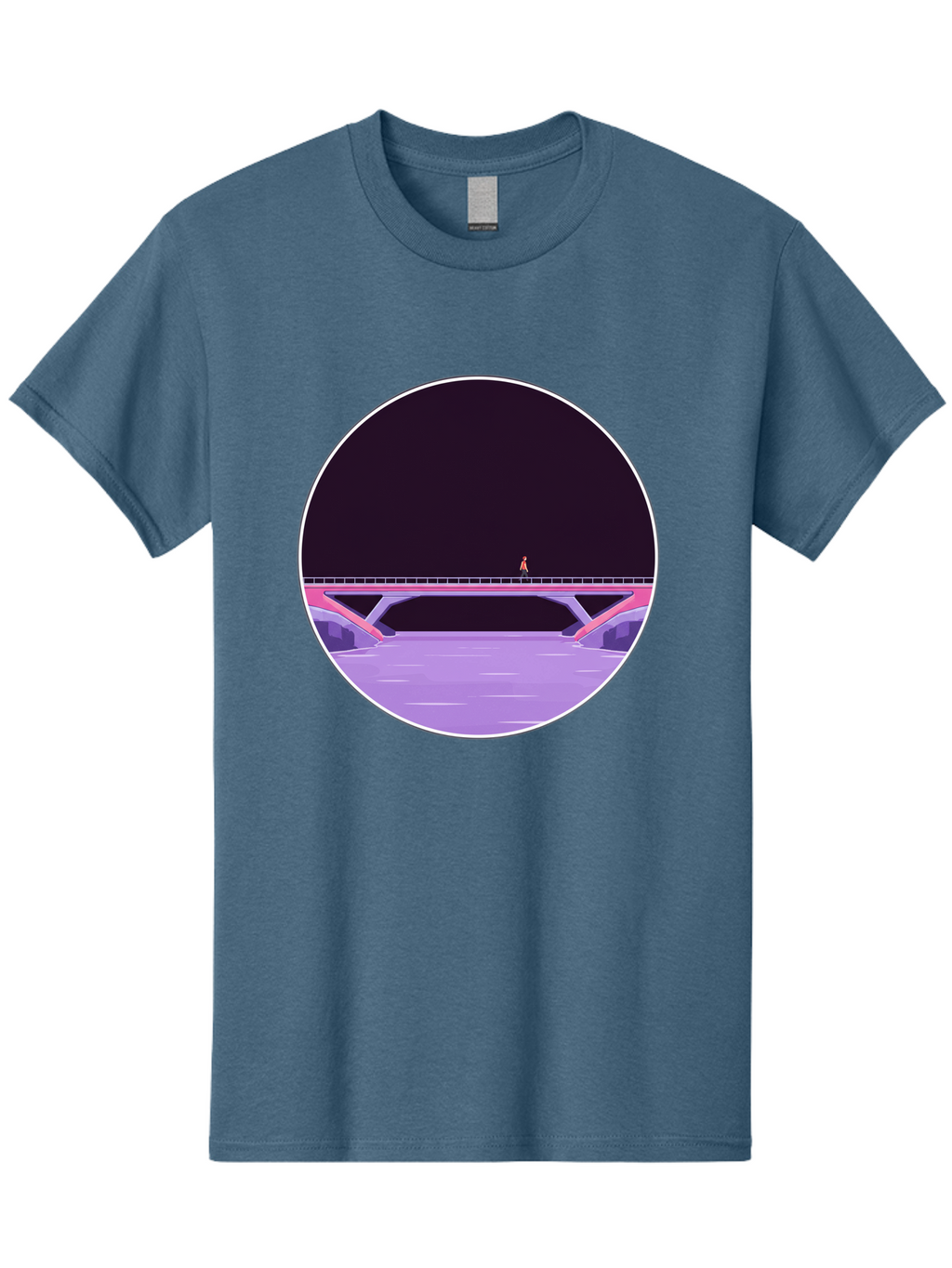 Person-On-Bridge Men'S Graphic Tee, 100% Cotton, Comfortable Casual Summer Wear, Machine Washable, Vintage Camera, Old Camera, Antique Camera, Black Camera, Classic Photography, Photography Equipment, Nostalgic Device, Film Camera, Camera Art Baf345
