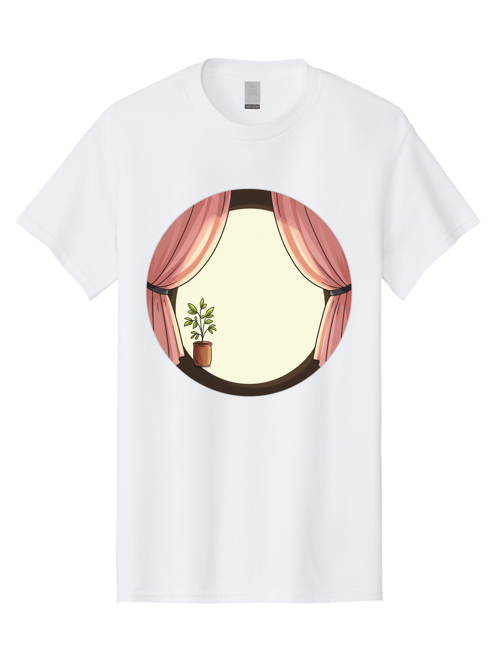 Pink-Curtain-Potted-Plant Men'S Graphic Tee, 100% Cotton, Comfortable Casual Summer Wear, Machine Washable, Vintage Camera, Old Camera, Antique Camera, Black Camera, Classic Photography, Photography Equipment, Nostalgic Device, Film Camera, Baf350