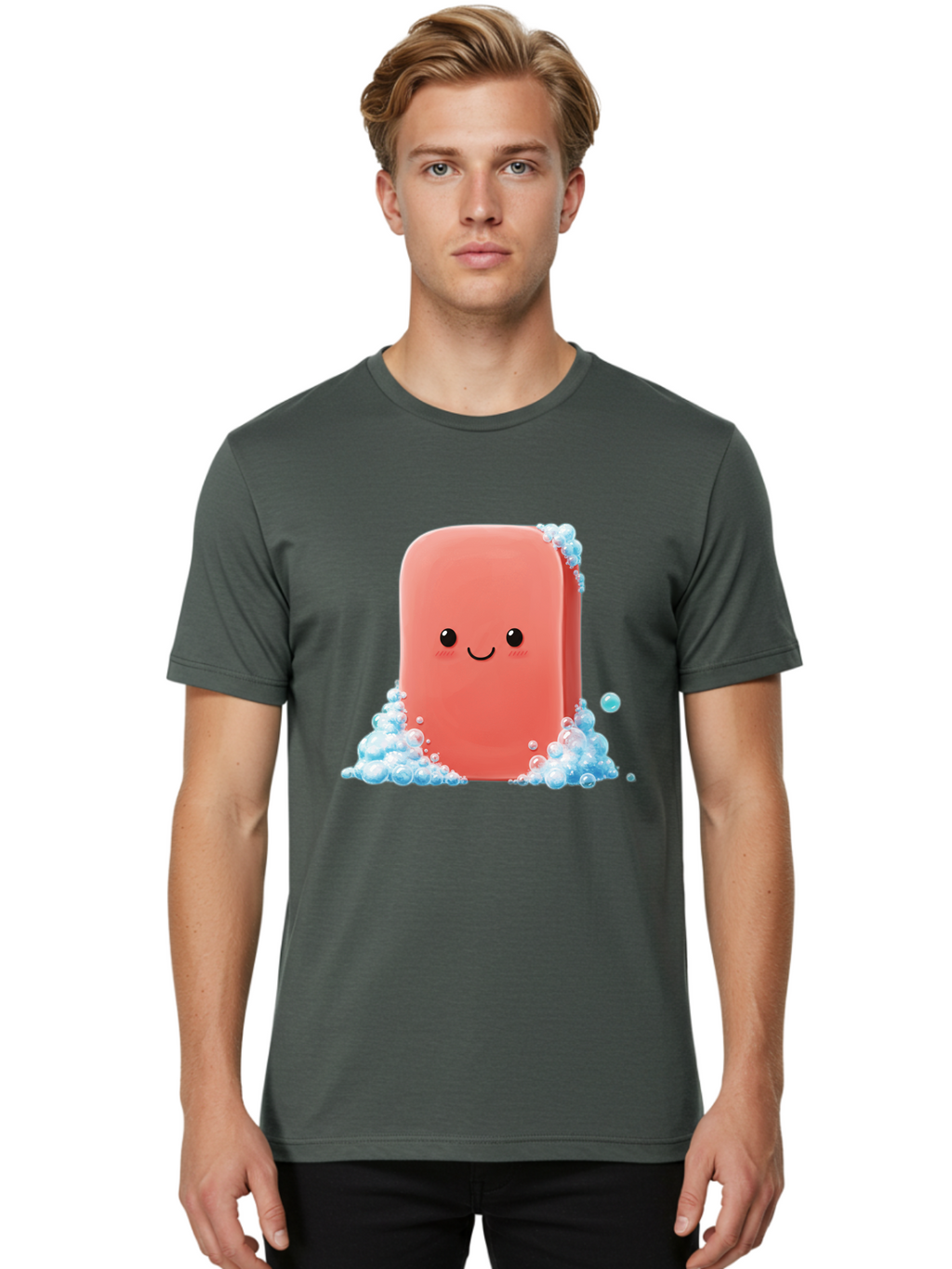 Pink-Soap Men'S Graphic Tee, 100% Cotton, Comfortable Casual Summer Wear, Machine Washable, Vintage Camera, Old Camera, Antique Camera, Black Camera, Classic Photography, Photography Equipment, Nostalgic Device, Film Camera, Camera Art Baf358