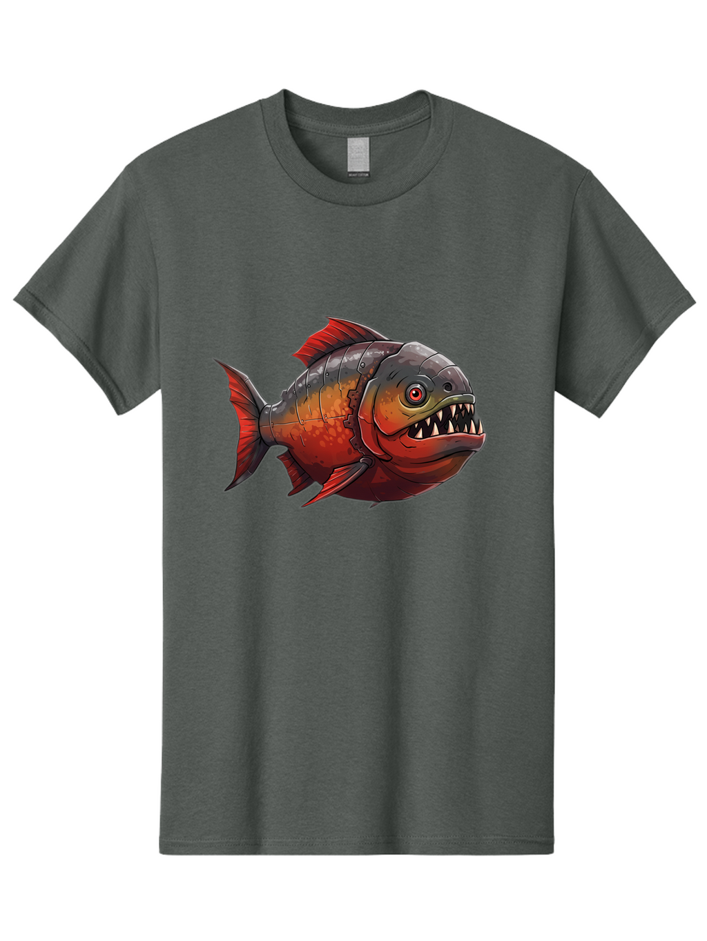 Piranha Men'S Graphic Tee, 100% Cotton, Comfortable Casual Summer Wear, Machine Washable, Vintage Camera, Old Camera, Antique Camera, Black Camera, Classic Photography, Photography Equipment, Nostalgic Device, Film Camera, Camera Art Baf360