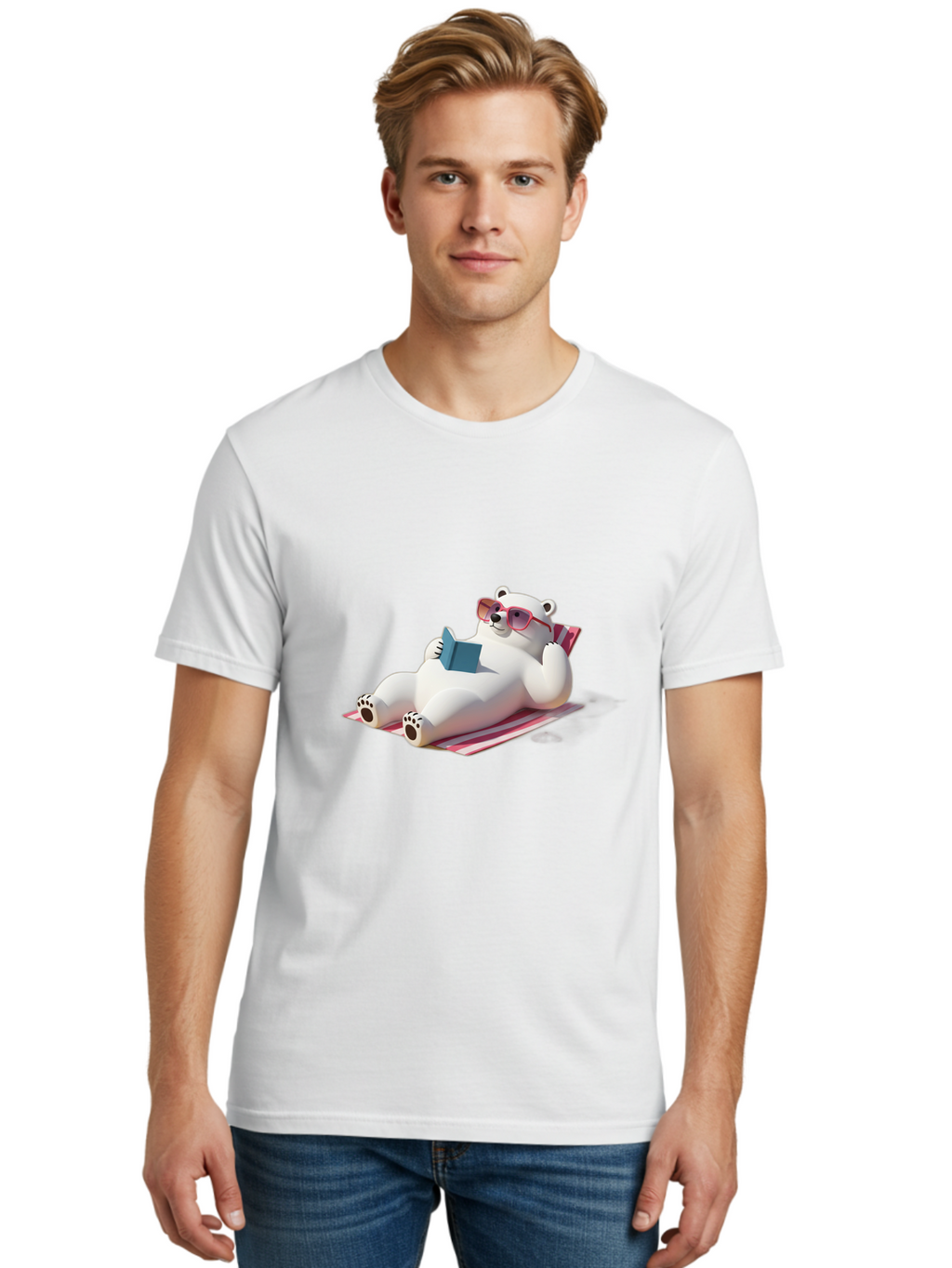 Polar-Bear-11 Men'S Graphic Tee, 100% Cotton, Comfortable Casual Summer Wear, Machine Washable, Vintage Camera, Old Camera, Antique Camera, Black Camera, Classic Photography, Photography Equipment, Nostalgic Device, Film Camera, Camera Art Baf364