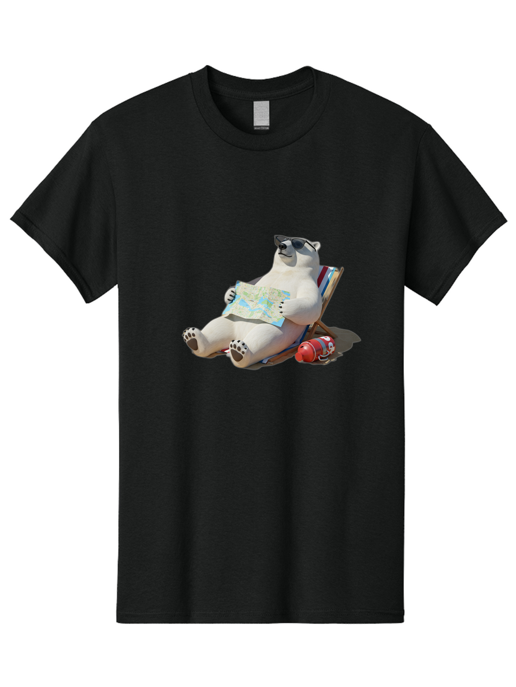 Polar-Bear-13 Men'S Graphic Tee, 100% Cotton, Comfortable Casual Summer Wear, Machine Washable, Vintage Camera, Old Camera, Antique Camera, Black Camera, Classic Photography, Photography Equipment, Nostalgic Device, Film Camera, Camera Art Baf366