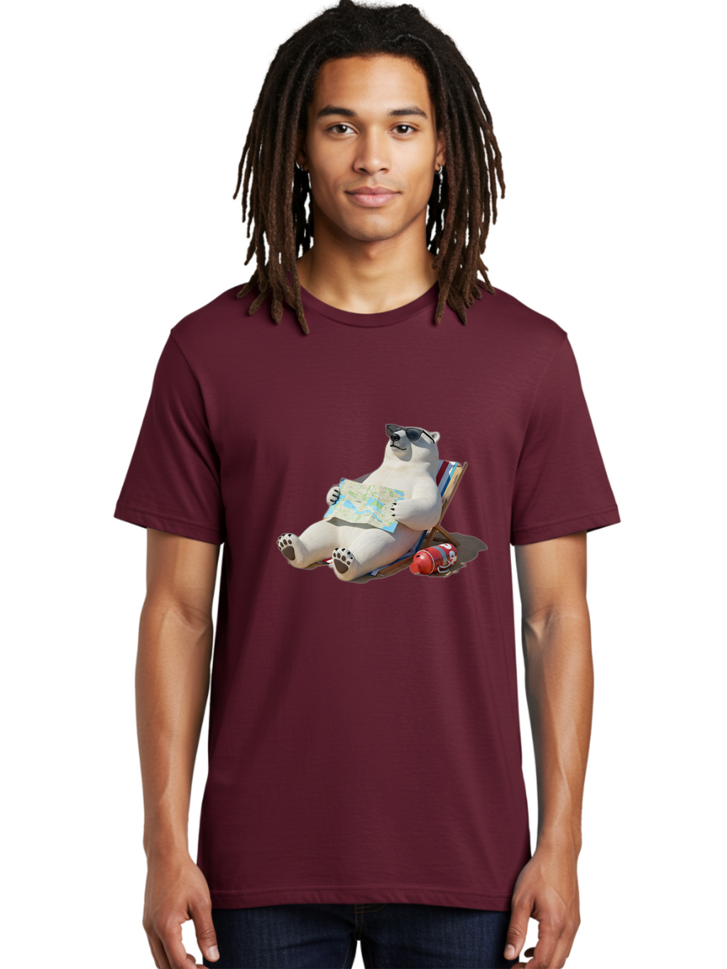 Polar-Bear-13 Men'S Graphic Tee, 100% Cotton, Comfortable Casual Summer Wear, Machine Washable, Vintage Camera, Old Camera, Antique Camera, Black Camera, Classic Photography, Photography Equipment, Nostalgic Device, Film Camera, Camera Art Baf366