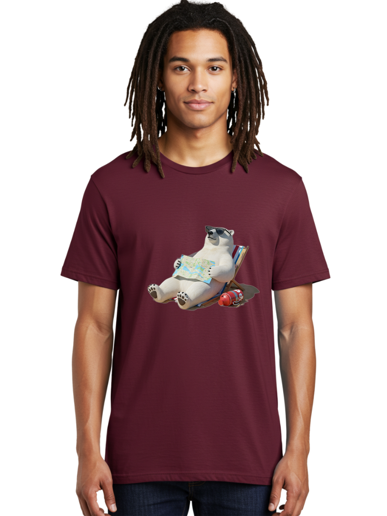 Polar-Bear-13 Men'S Graphic Tee, 100% Cotton, Comfortable Casual Summer Wear, Machine Washable, Vintage Camera, Old Camera, Antique Camera, Black Camera, Classic Photography, Photography Equipment, Nostalgic Device, Film Camera, Camera Art Baf366