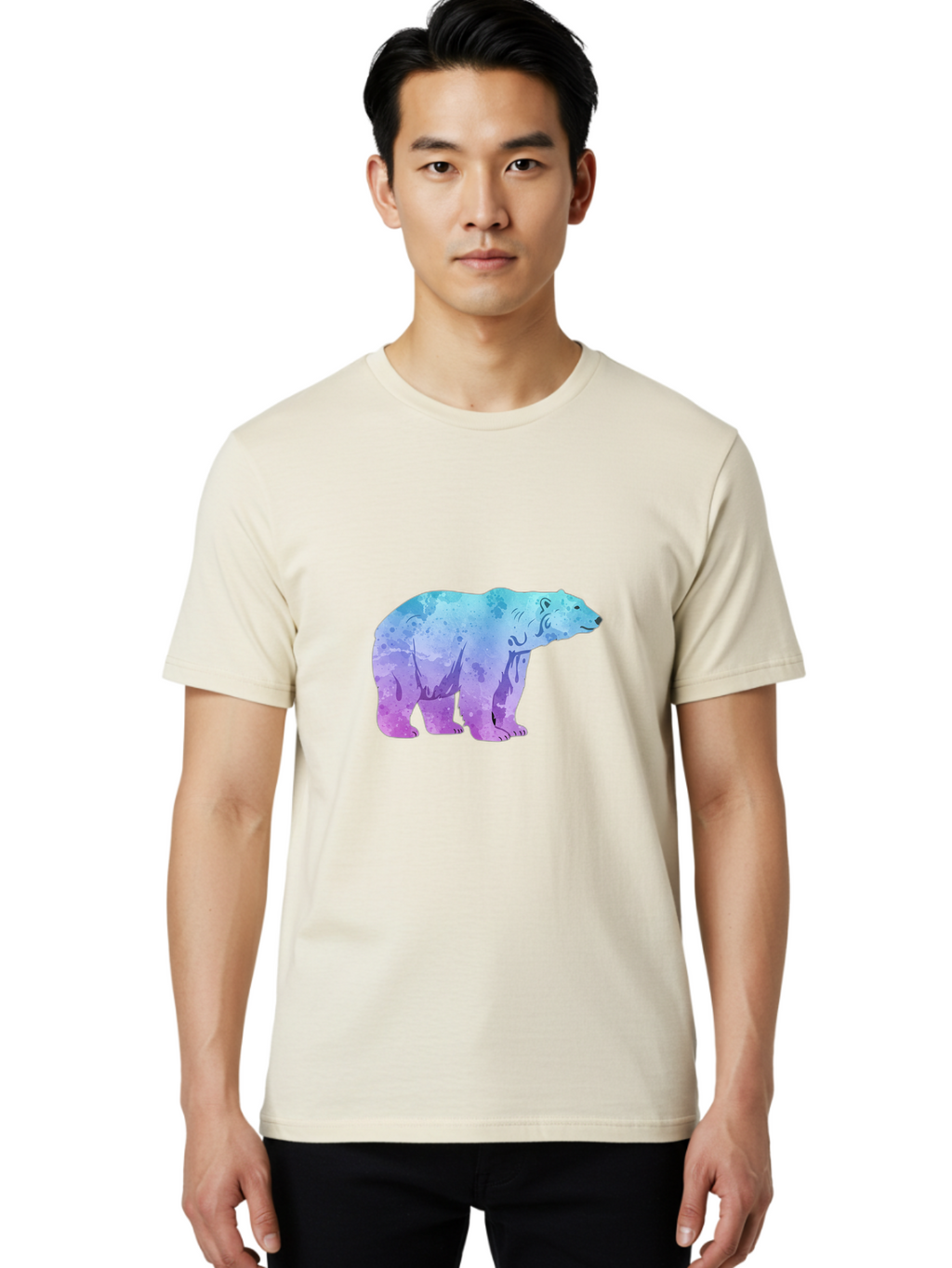 Polar-Bear-14 Men'S Graphic Tee, 100% Cotton, Comfortable Casual Summer Wear, Machine Washable, Vintage Camera, Old Camera, Antique Camera, Black Camera, Classic Photography, Photography Equipment, Nostalgic Device, Film Camera, Camera Art Baf367