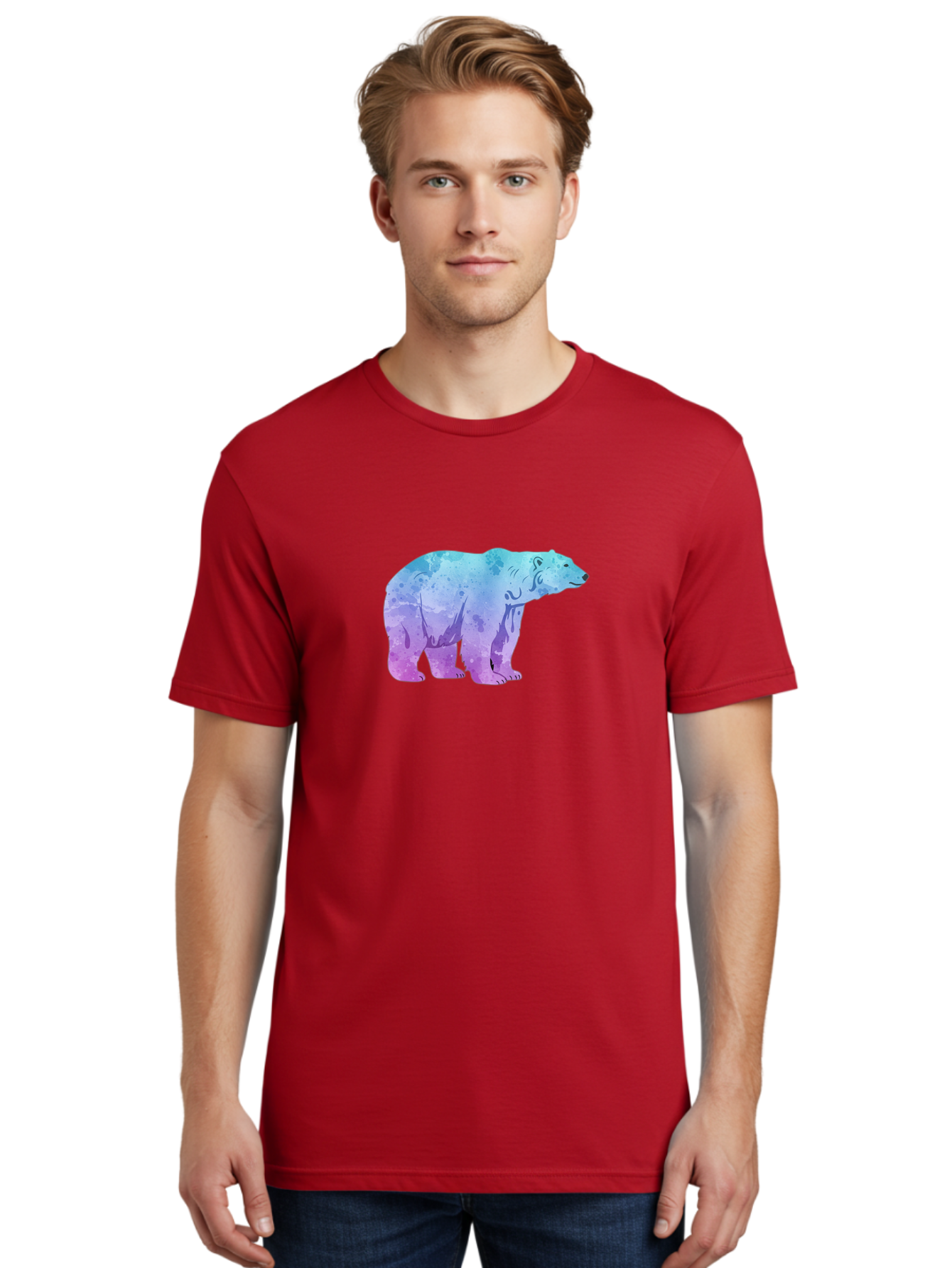 Polar-Bear-14 Men'S Graphic Tee, 100% Cotton, Comfortable Casual Summer Wear, Machine Washable, Vintage Camera, Old Camera, Antique Camera, Black Camera, Classic Photography, Photography Equipment, Nostalgic Device, Film Camera, Camera Art Baf367