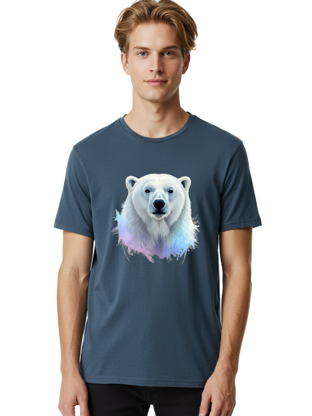 Polar-Bear-15 Men'S Graphic Tee, 100% Cotton, Comfortable Casual Summer Wear, Machine Washable, Vintage Camera, Old Camera, Antique Camera, Black Camera, Classic Photography, Photography Equipment, Nostalgic Device, Film Camera, Camera Art Baf368