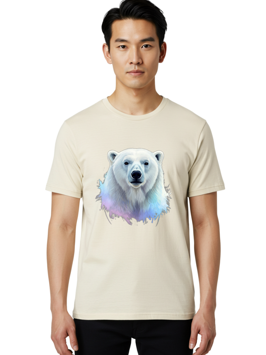 Polar-Bear-15 Men'S Graphic Tee, 100% Cotton, Comfortable Casual Summer Wear, Machine Washable, Vintage Camera, Old Camera, Antique Camera, Black Camera, Classic Photography, Photography Equipment, Nostalgic Device, Film Camera, Camera Art Baf368