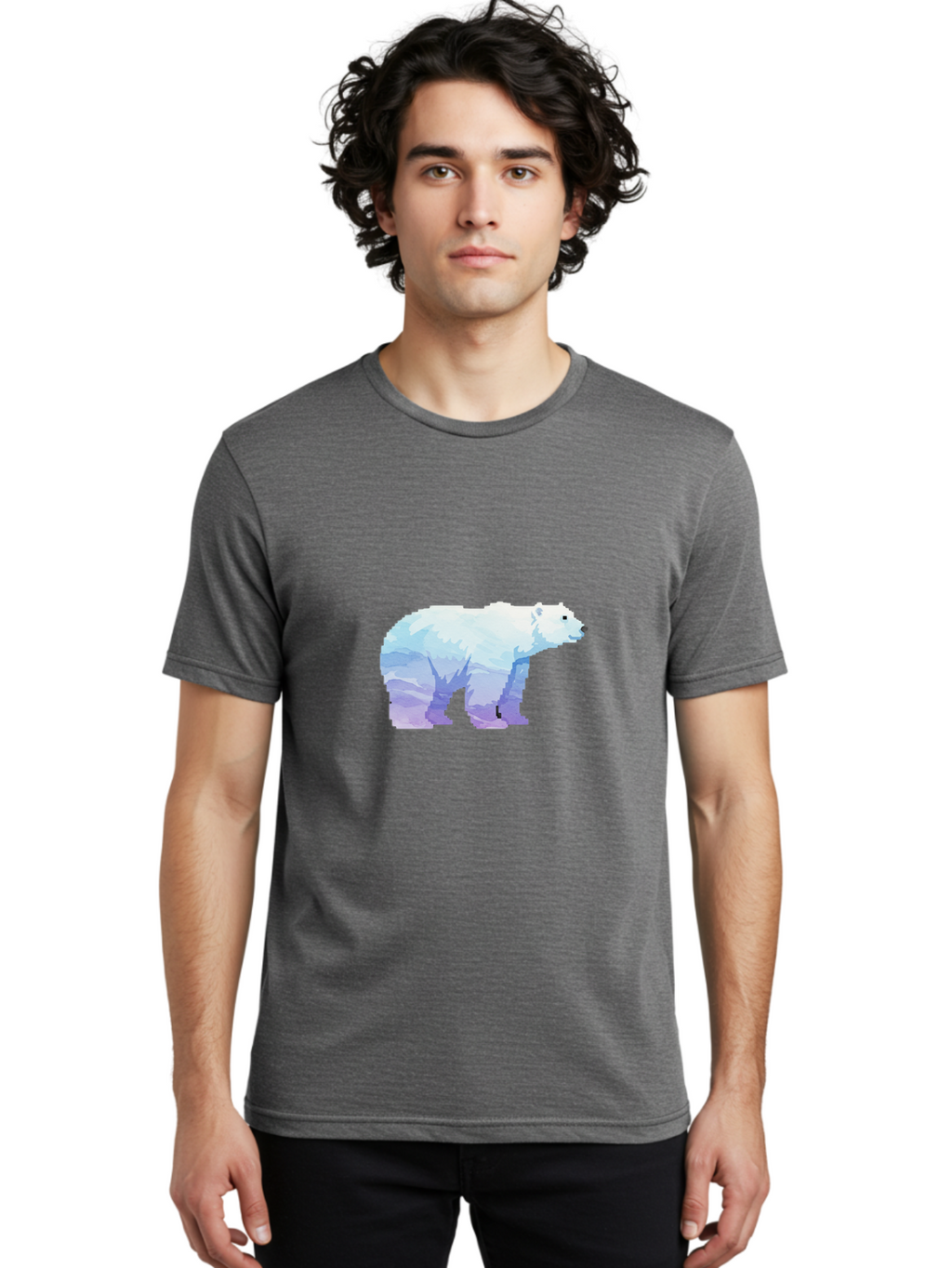 Polar-Bear-16 Men'S Graphic Tee, 100% Cotton, Comfortable Casual Summer Wear, Machine Washable, Vintage Camera, Old Camera, Antique Camera, Black Camera, Classic Photography, Photography Equipment, Nostalgic Device, Film Camera, Camera Art Baf369