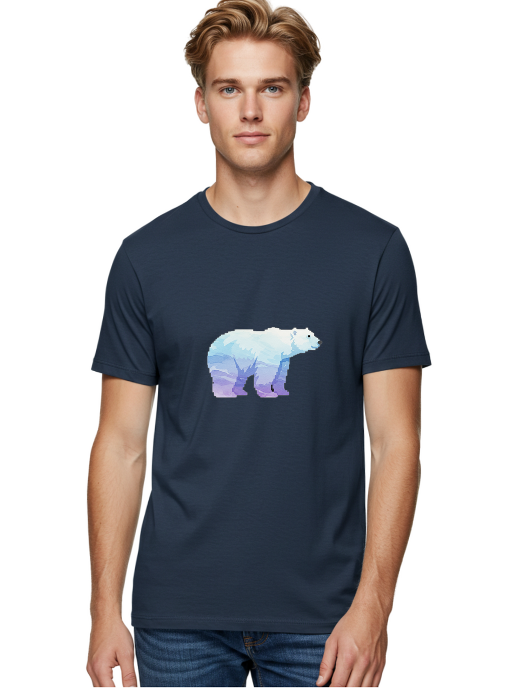 Polar-Bear-16 Men'S Graphic Tee, 100% Cotton, Comfortable Casual Summer Wear, Machine Washable, Vintage Camera, Old Camera, Antique Camera, Black Camera, Classic Photography, Photography Equipment, Nostalgic Device, Film Camera, Camera Art Baf369