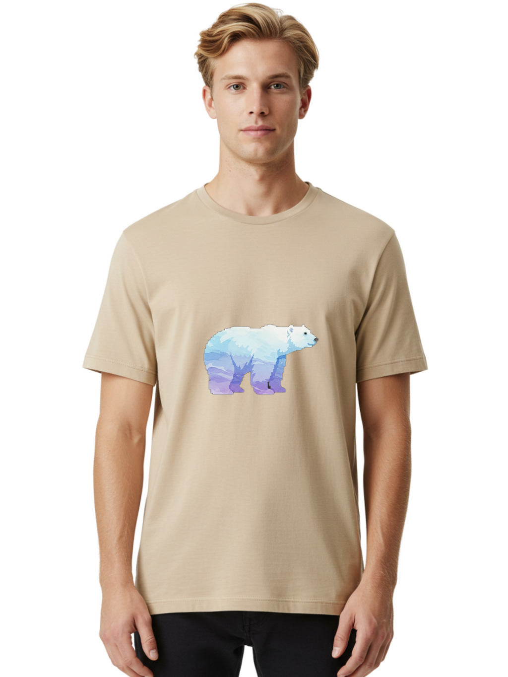 Polar-Bear-16 Men'S Graphic Tee, 100% Cotton, Comfortable Casual Summer Wear, Machine Washable, Vintage Camera, Old Camera, Antique Camera, Black Camera, Classic Photography, Photography Equipment, Nostalgic Device, Film Camera, Camera Art Baf369