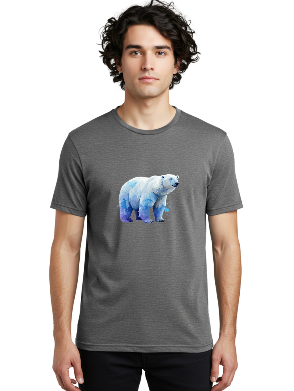 Polar-Bear-19 Men'S Graphic Tee, 100% Cotton, Comfortable Casual Summer Wear, Machine Washable, Vintage Camera, Old Camera, Antique Camera, Black Camera, Classic Photography, Photography Equipment, Nostalgic Device, Film Camera, Camera Art Baf372