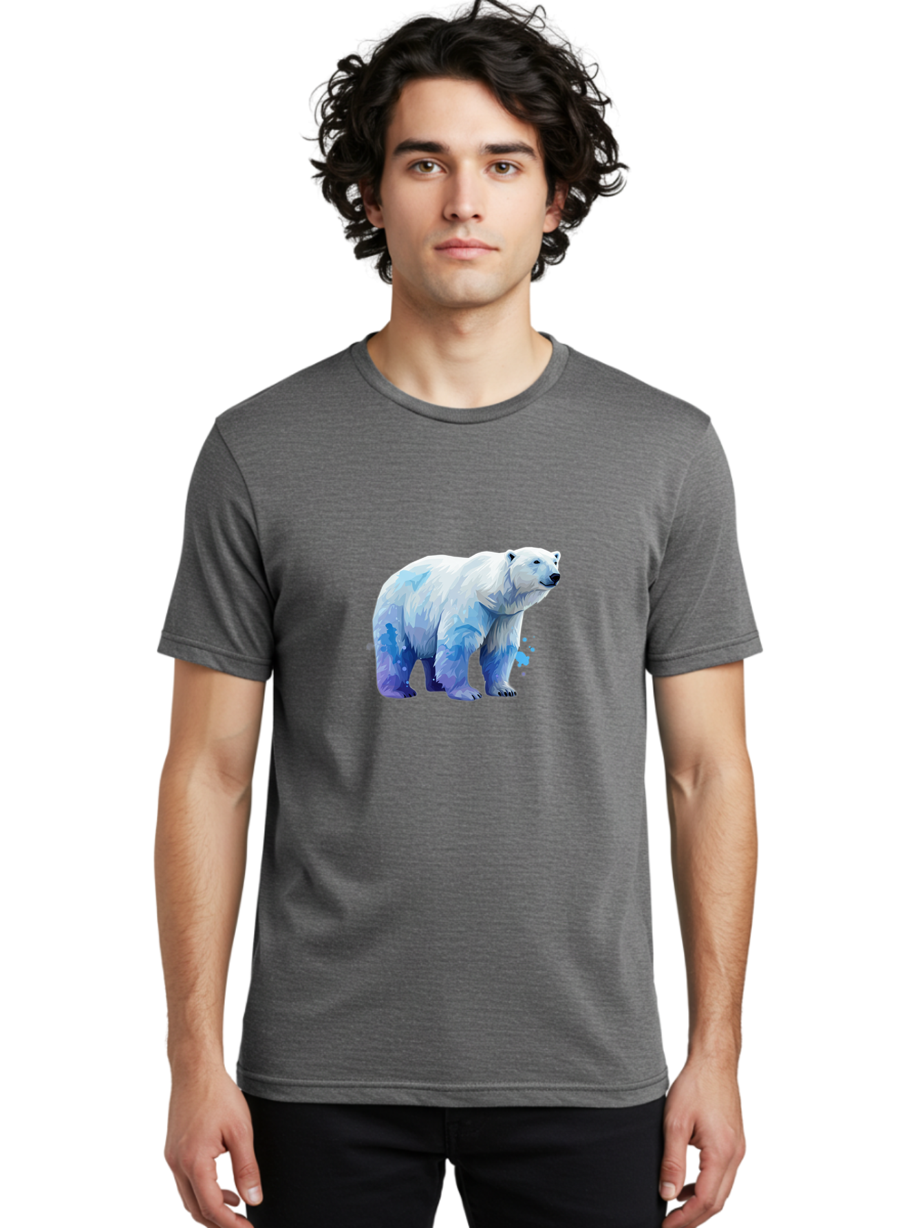 Polar-Bear-19 Men'S Graphic Tee, 100% Cotton, Comfortable Casual Summer Wear, Machine Washable, Vintage Camera, Old Camera, Antique Camera, Black Camera, Classic Photography, Photography Equipment, Nostalgic Device, Film Camera, Camera Art Baf372