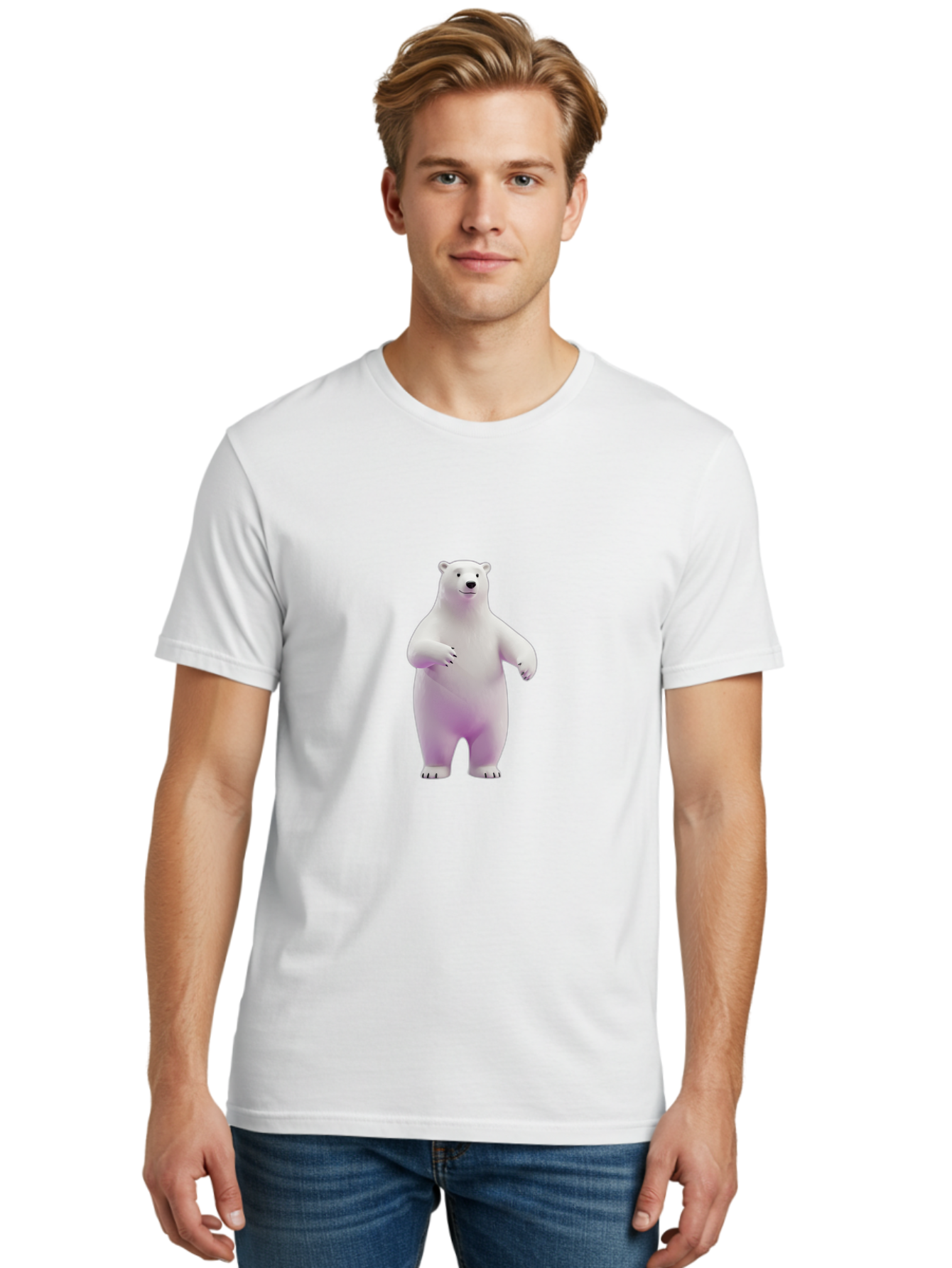 Polar-Bear-5 Men'S Graphic Tee, 100% Cotton, Comfortable Casual Summer Wear, Machine Washable, Vintage Camera, Old Camera, Antique Camera, Black Camera, Classic Photography, Photography Equipment, Nostalgic Device, Film Camera, Camera Art Baf377