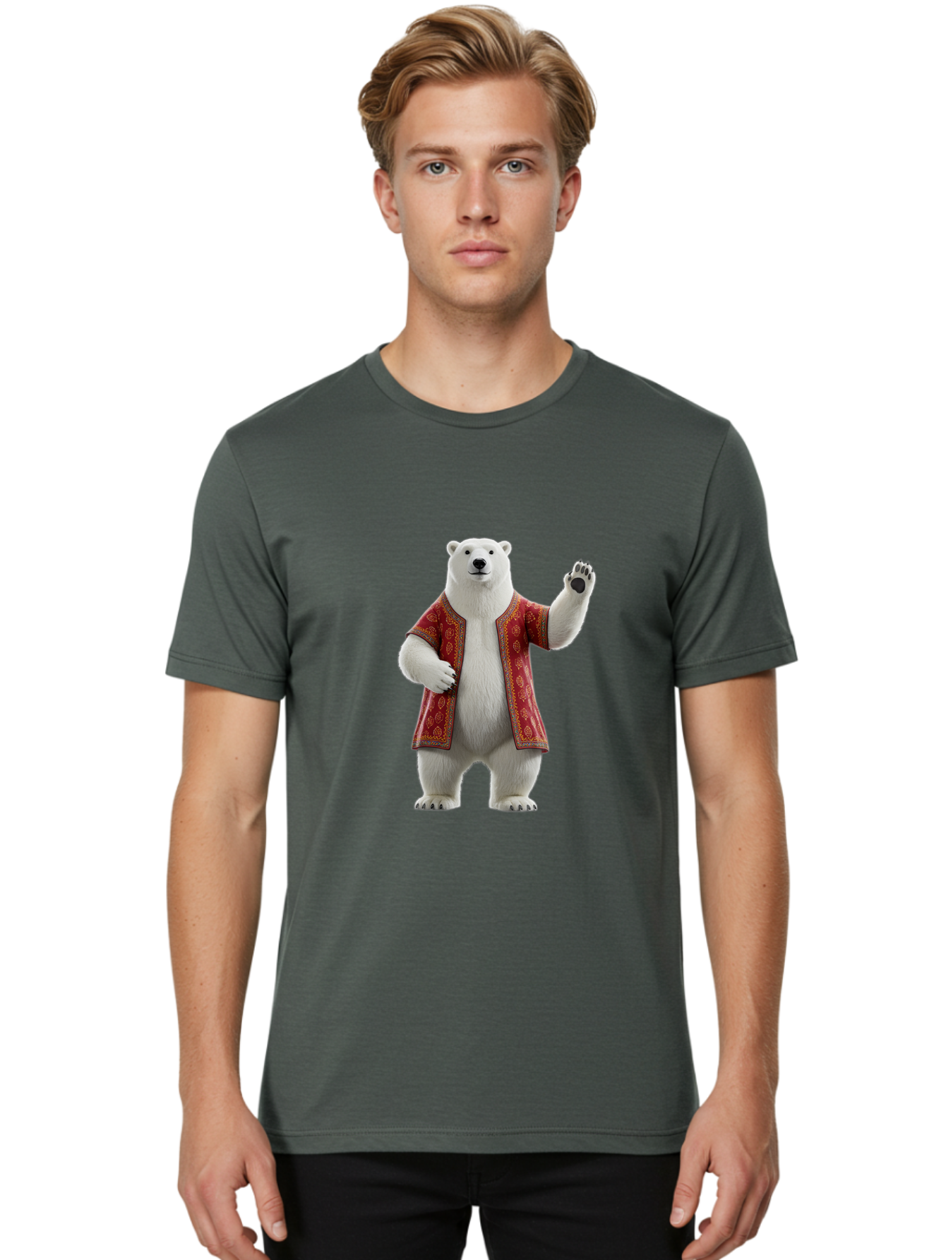Polar-Bear-8 Men'S Graphic Tee, 100% Cotton, Comfortable Casual Summer Wear, Machine Washable, Vintage Camera, Old Camera, Antique Camera, Black Camera, Classic Photography, Photography Equipment, Nostalgic Device, Film Camera, Camera Art Baf380