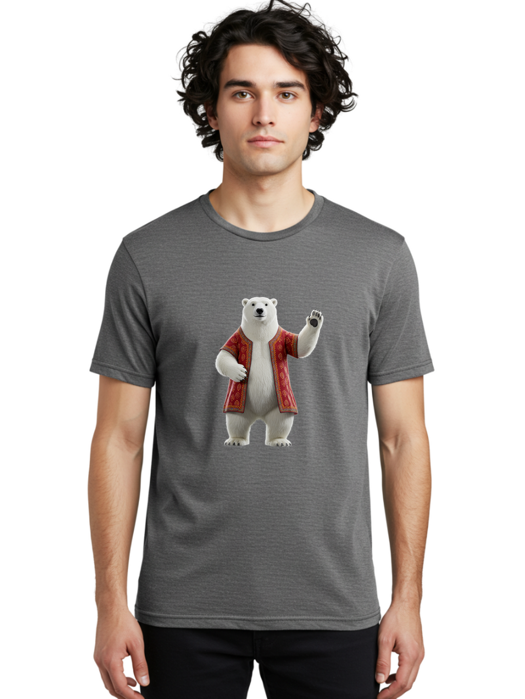Polar-Bear-8 Men'S Graphic Tee, 100% Cotton, Comfortable Casual Summer Wear, Machine Washable, Vintage Camera, Old Camera, Antique Camera, Black Camera, Classic Photography, Photography Equipment, Nostalgic Device, Film Camera, Camera Art Baf380