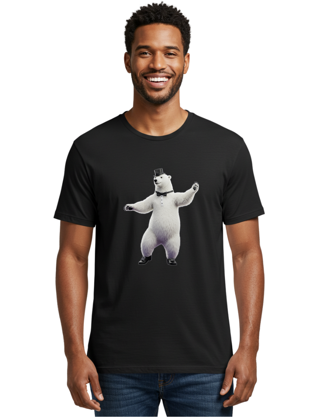 Polar-Bear-9 Men'S Graphic Tee, 100% Cotton, Comfortable Casual Summer Wear, Machine Washable, Vintage Camera, Old Camera, Antique Camera, Black Camera, Classic Photography, Photography Equipment, Nostalgic Device, Film Camera, Camera Art Baf381