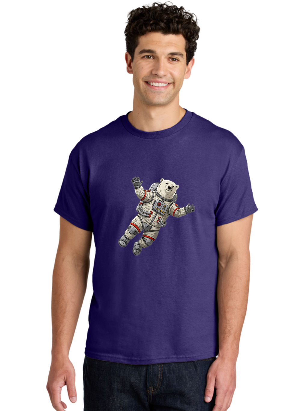 Polar-Bear-Astronaut-3 Men'S Graphic Tee, 100% Cotton, Comfortable Casual Summer Wear, Machine Washable, Vintage Camera, Old Camera, Antique Camera, Black Camera, Classic Photography, Photography Equipment, Nostalgic Device, Film Camera, Baf384