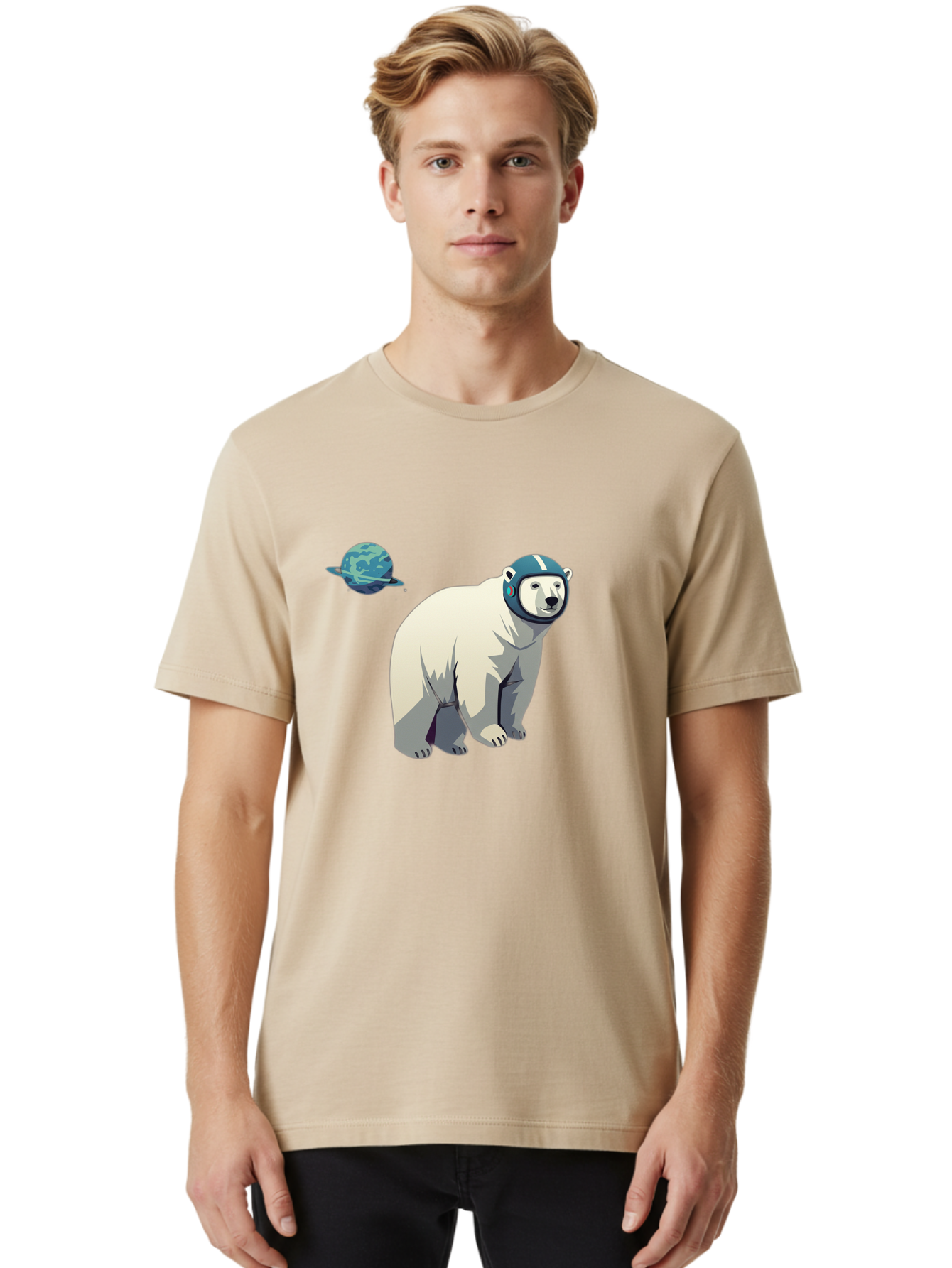 Polar-Bear-Astronaut-7 Men'S Graphic Tee, 100% Cotton, Comfortable Casual Summer Wear, Machine Washable, Vintage Camera, Old Camera, Antique Camera, Black Camera, Classic Photography, Photography Equipment, Nostalgic Device, Film Camera, Baf388