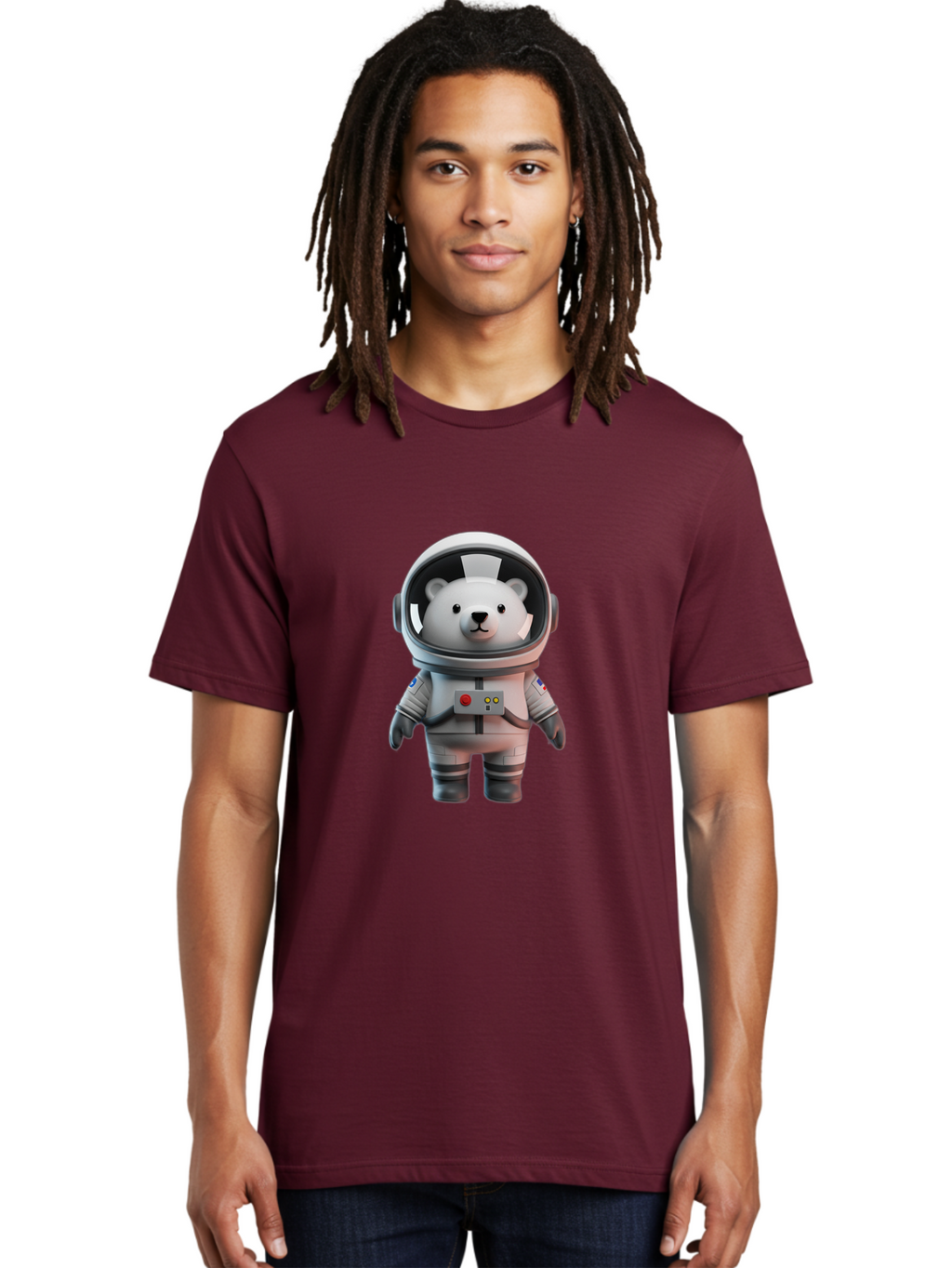 Polar-Bear-Astronaut Men'S Graphic Tee, 100% Cotton, Comfortable Casual Summer Wear, Machine Washable, Vintage Camera, Old Camera, Antique Camera, Black Camera, Classic Photography, Photography Equipment, Nostalgic Device, Film Camera, Baf389