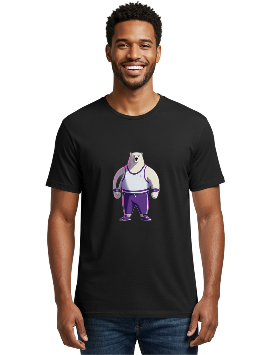 Polar-Bear-Athlete Men'S Graphic Tee, 100% Cotton, Comfortable Casual Summer Wear, Machine Washable, Vintage Camera, Old Camera, Antique Camera, Black Camera, Classic Photography, Photography Equipment, Nostalgic Device, Film Camera, Baf390