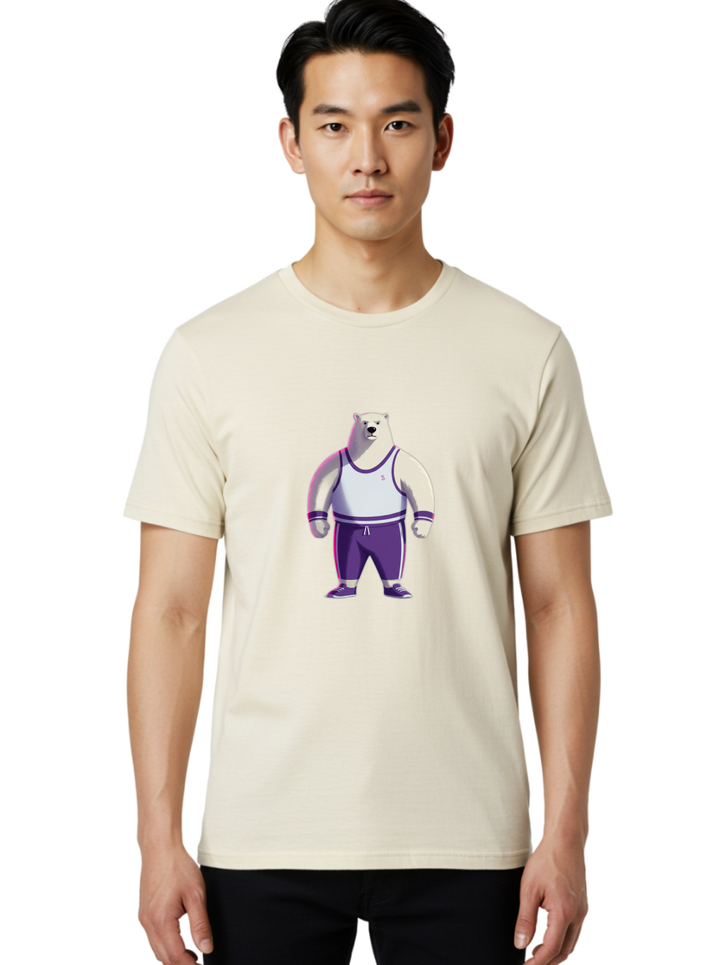 Polar-Bear-Athlete Men'S Graphic Tee, 100% Cotton, Comfortable Casual Summer Wear, Machine Washable, Vintage Camera, Old Camera, Antique Camera, Black Camera, Classic Photography, Photography Equipment, Nostalgic Device, Film Camera, Baf390