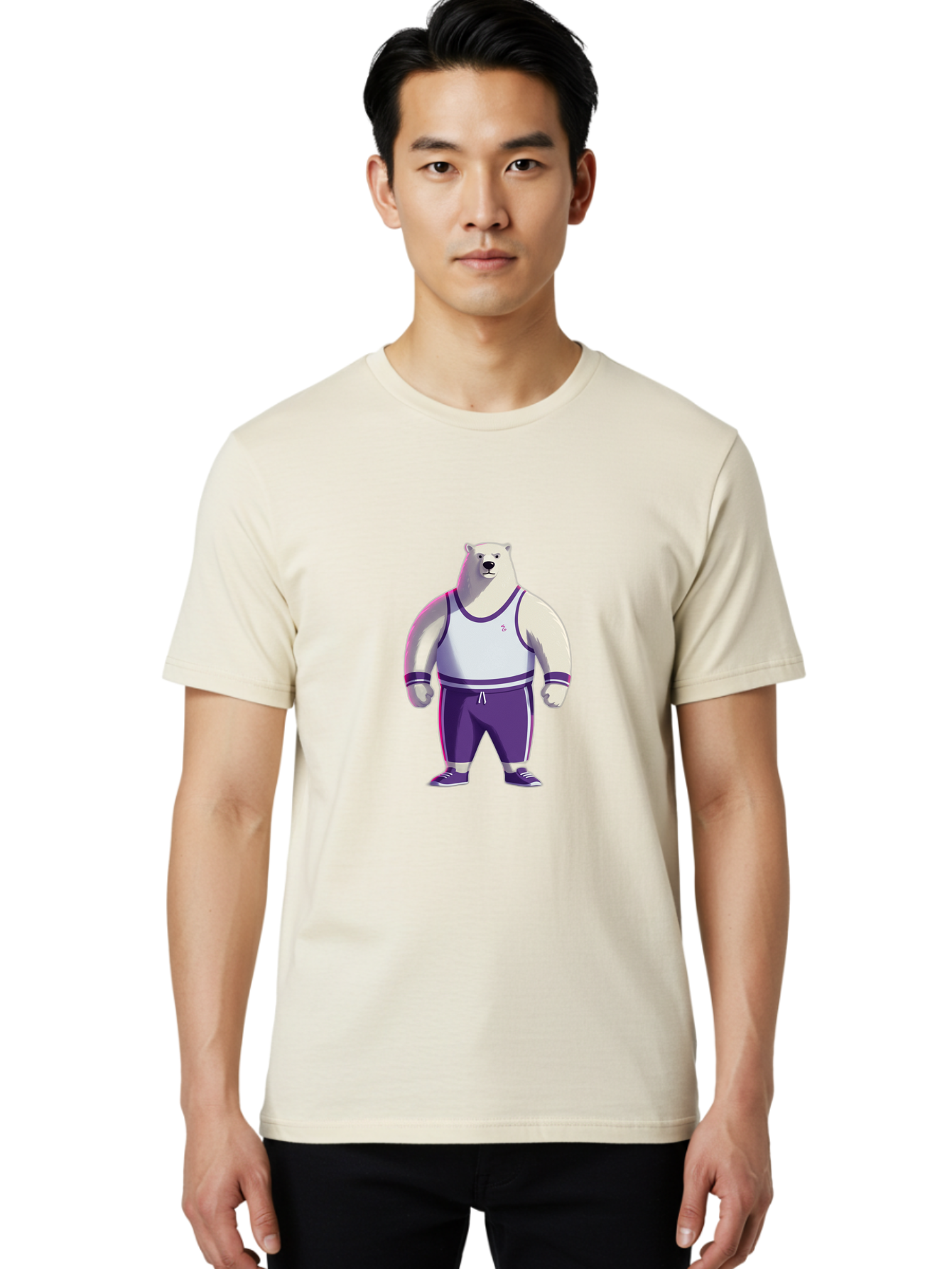 Polar-Bear-Athlete Men'S Graphic Tee, 100% Cotton, Comfortable Casual Summer Wear, Machine Washable, Vintage Camera, Old Camera, Antique Camera, Black Camera, Classic Photography, Photography Equipment, Nostalgic Device, Film Camera, Baf390