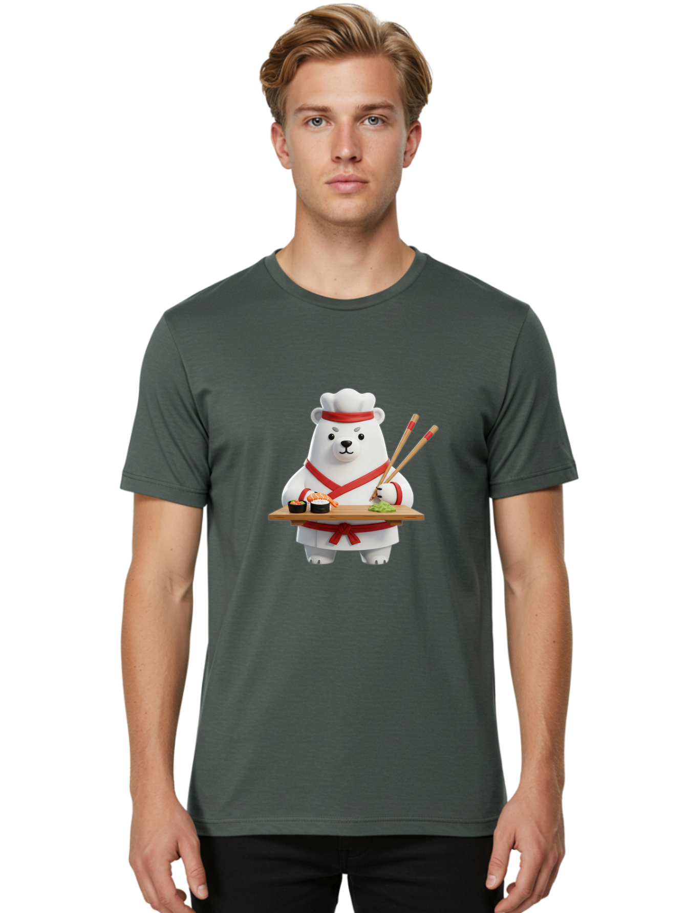 Polar-Bear-Chef-1 Men'S Graphic Tee, 100% Cotton, Comfortable Casual Summer Wear, Machine Washable, Vintage Camera, Old Camera, Antique Camera, Black Camera, Classic Photography, Photography Equipment, Nostalgic Device, Film Camera, Camera Art Baf392