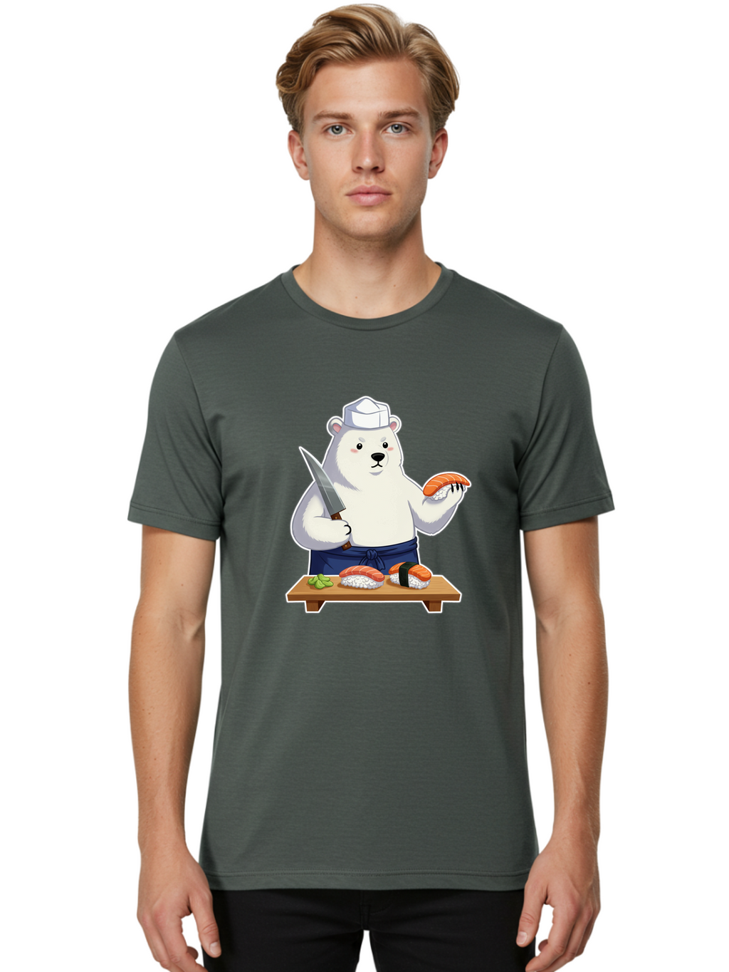 Polar-Bear-Chef-3 Men'S Graphic Tee, 100% Cotton, Comfortable Casual Summer Wear, Machine Washable, Vintage Camera, Old Camera, Antique Camera, Black Camera, Classic Photography, Photography Equipment, Nostalgic Device, Film Camera, Camera Art Baf394