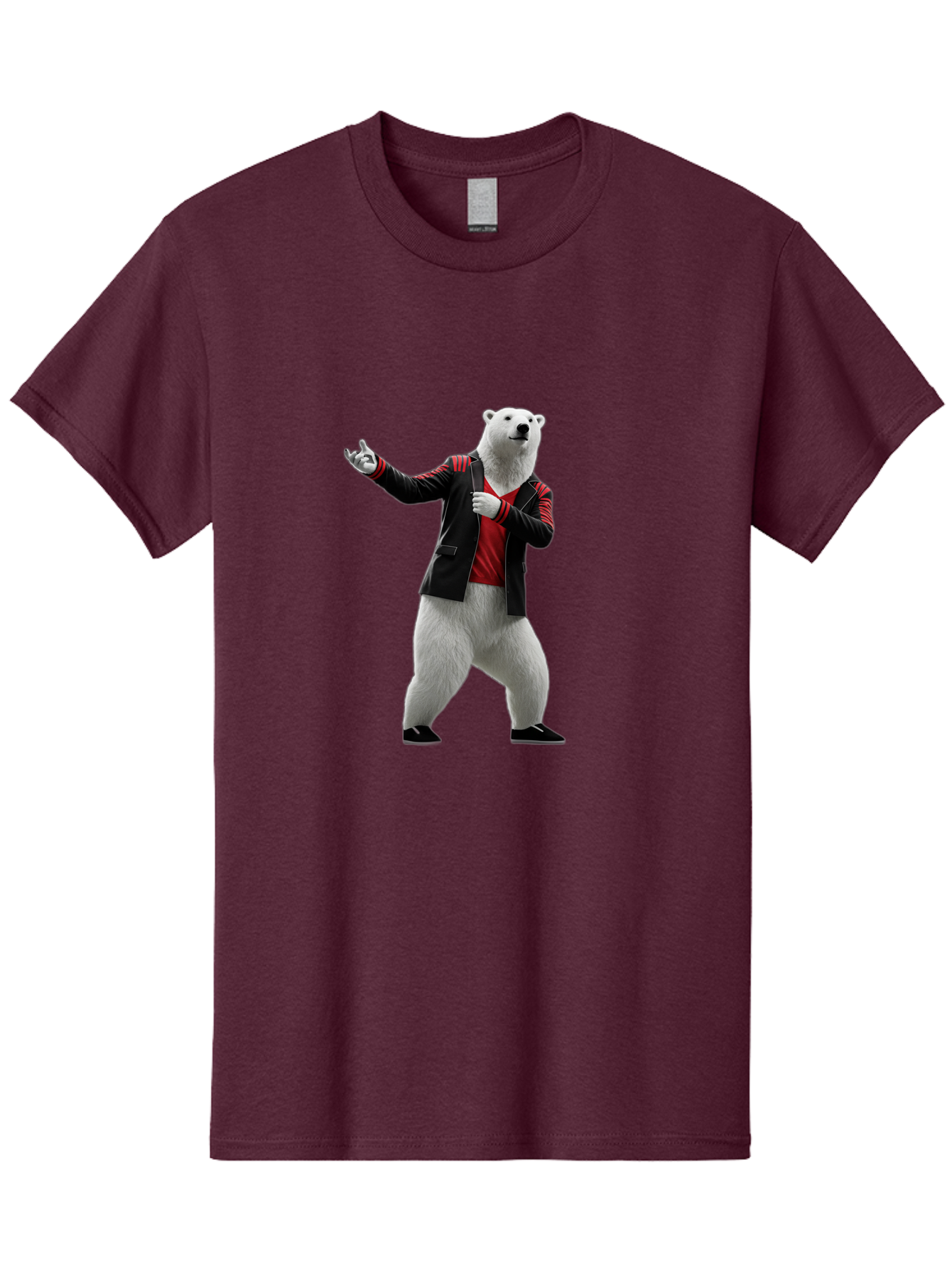 Polar-Bear-In-Jacket Men'S Graphic Tee, 100% Cotton, Comfortable Casual Summer Wear, Machine Washable, Vintage Camera, Old Camera, Antique Camera, Black Camera, Classic Photography, Photography Equipment, Nostalgic Device, Film Camera, Baf400